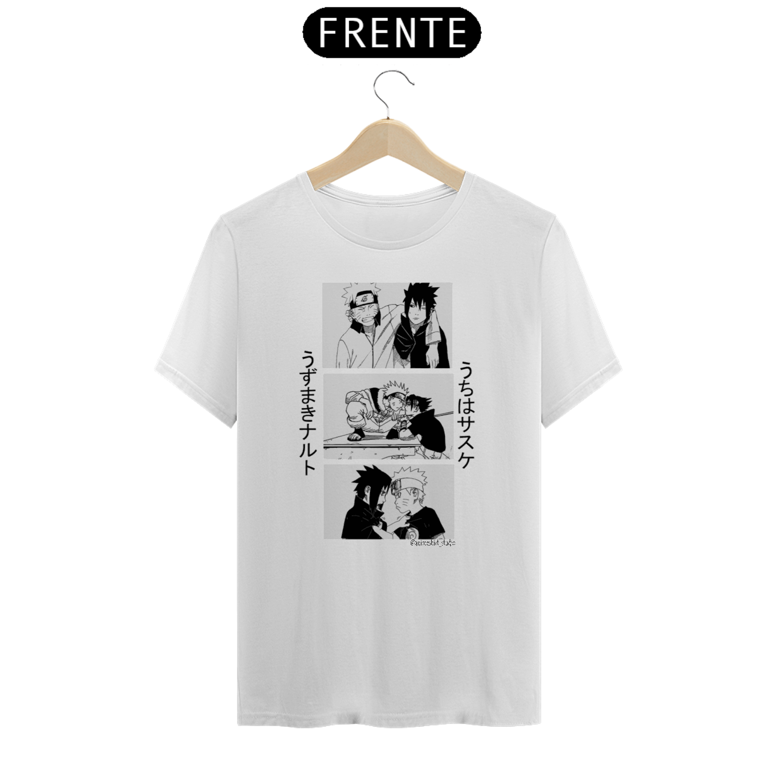 Camiseta Naruto e Sasuke