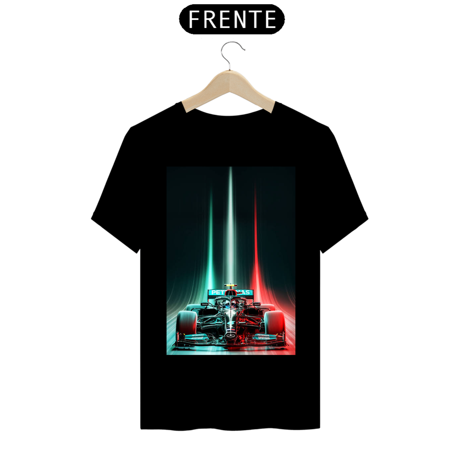 Nome do produto  Camiseta do carro da Mercedes W12