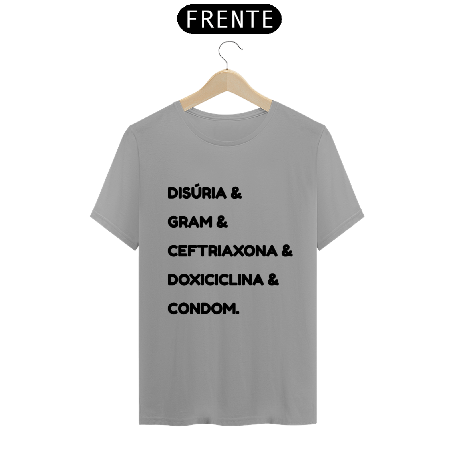 Camiseta Gonorreia (Letra Preta)