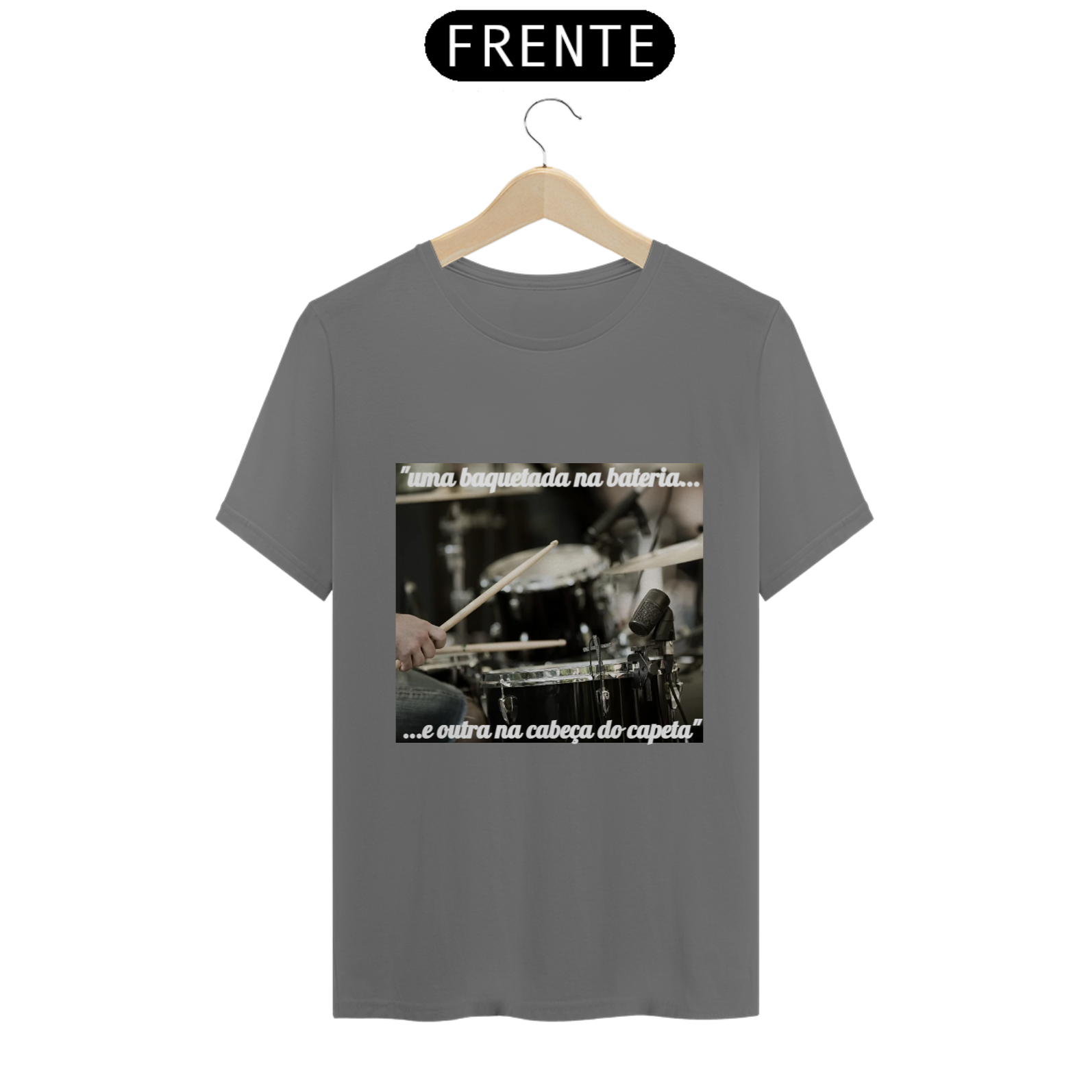 Camiseta masculina comic baterista