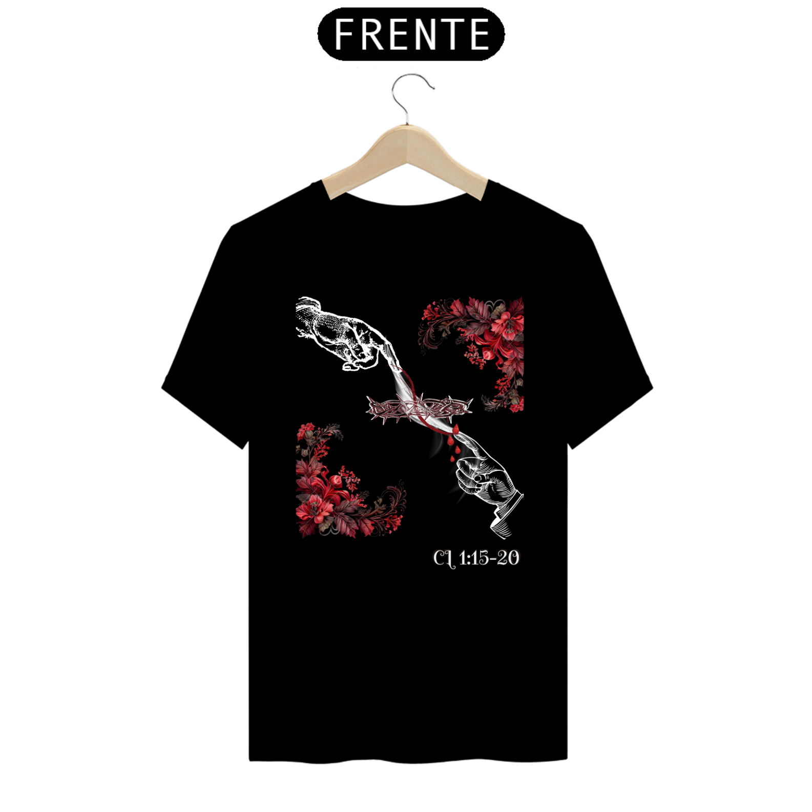 Camiseta masculina colossenses e suas linhas de amor
