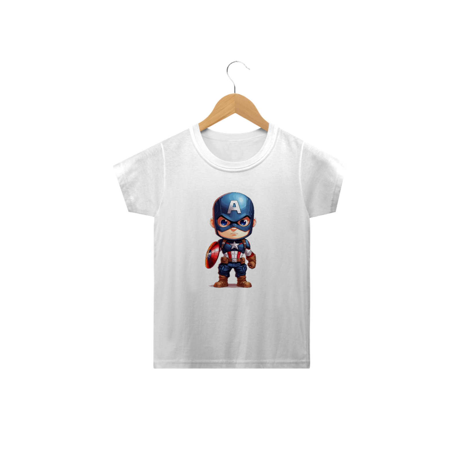 Camiseta infantil Capitão América