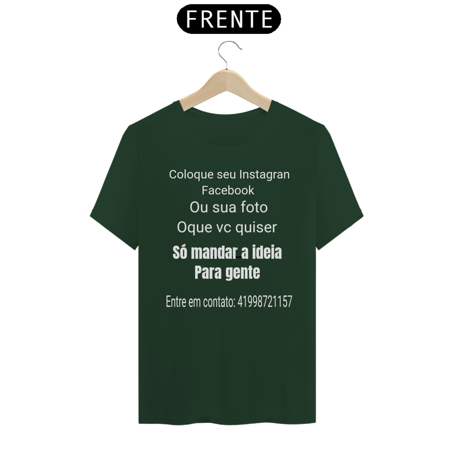 Nome do produto: Camiseta estampada com o que vc quiser manda a sua ideia e faremos 