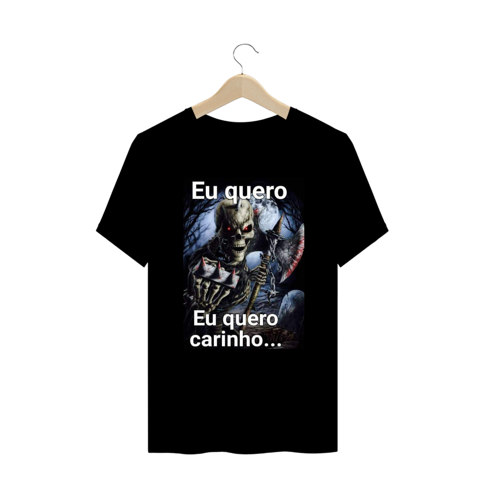 Nome do produto: Camiseta edição especial MEME da caveira (PLUZ SIZE)