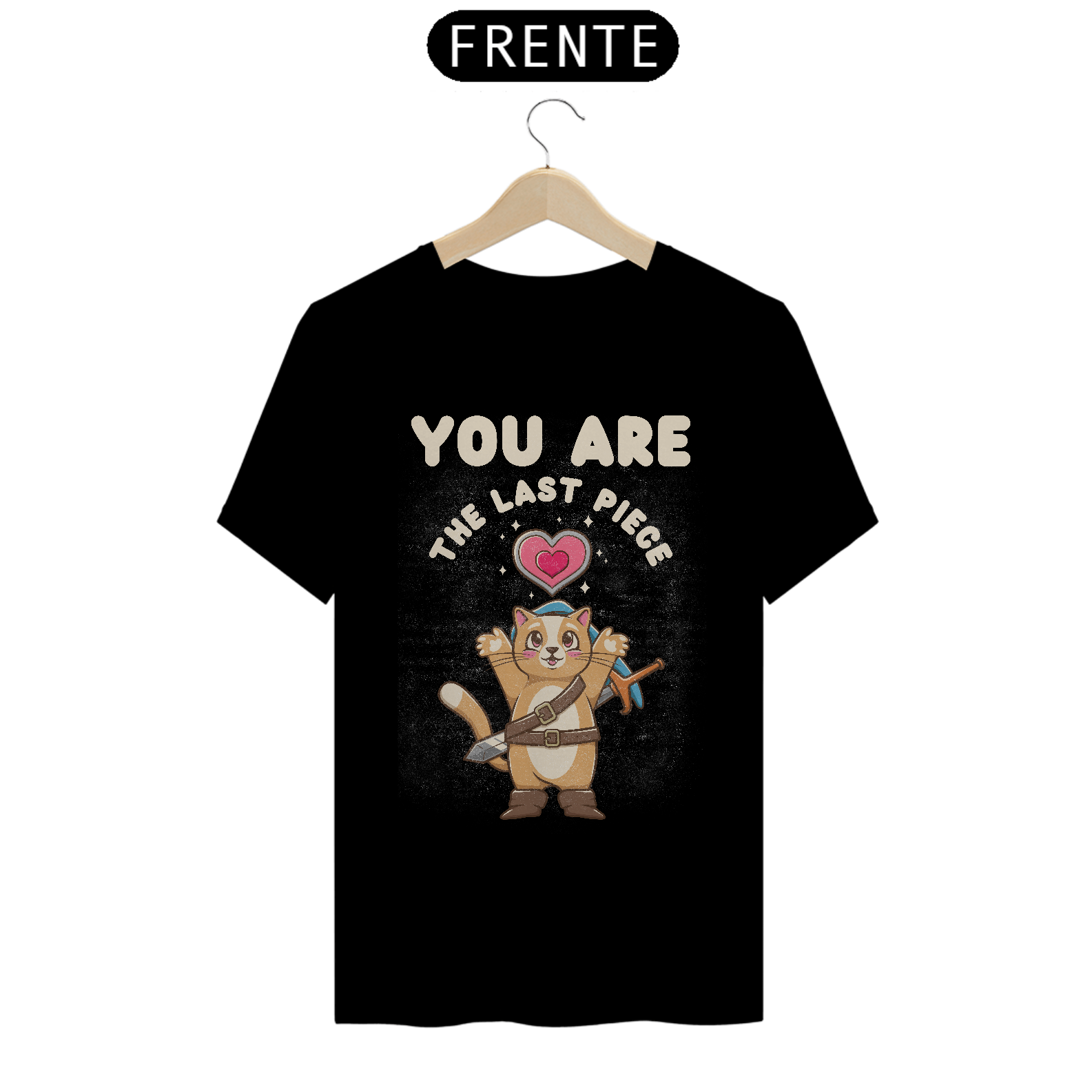 Camiseta Cat Found Heart