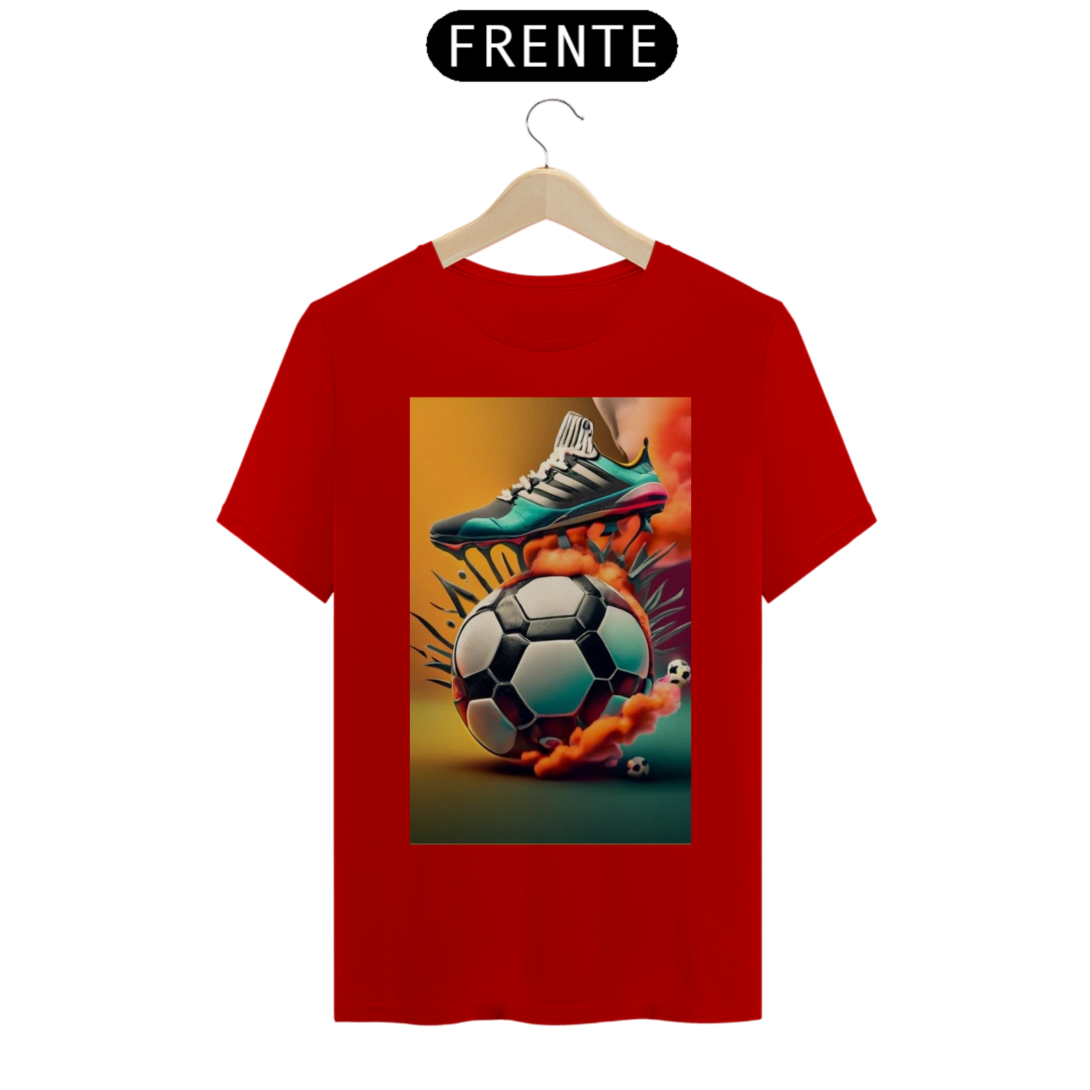 Camiseta Masculina Chuteira de Futebol