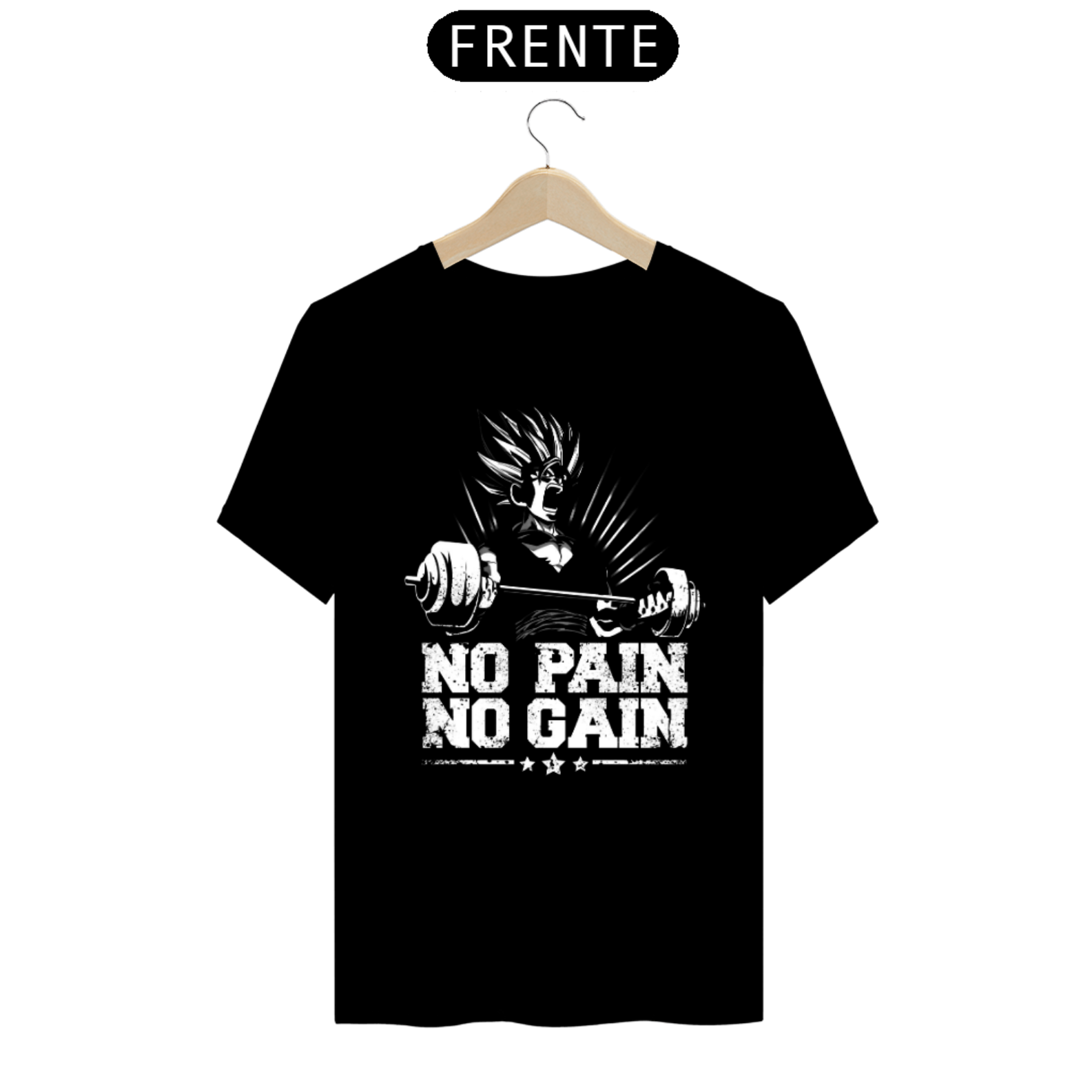 CAMISA DRAGON BALL NO PAIN NO GAIN