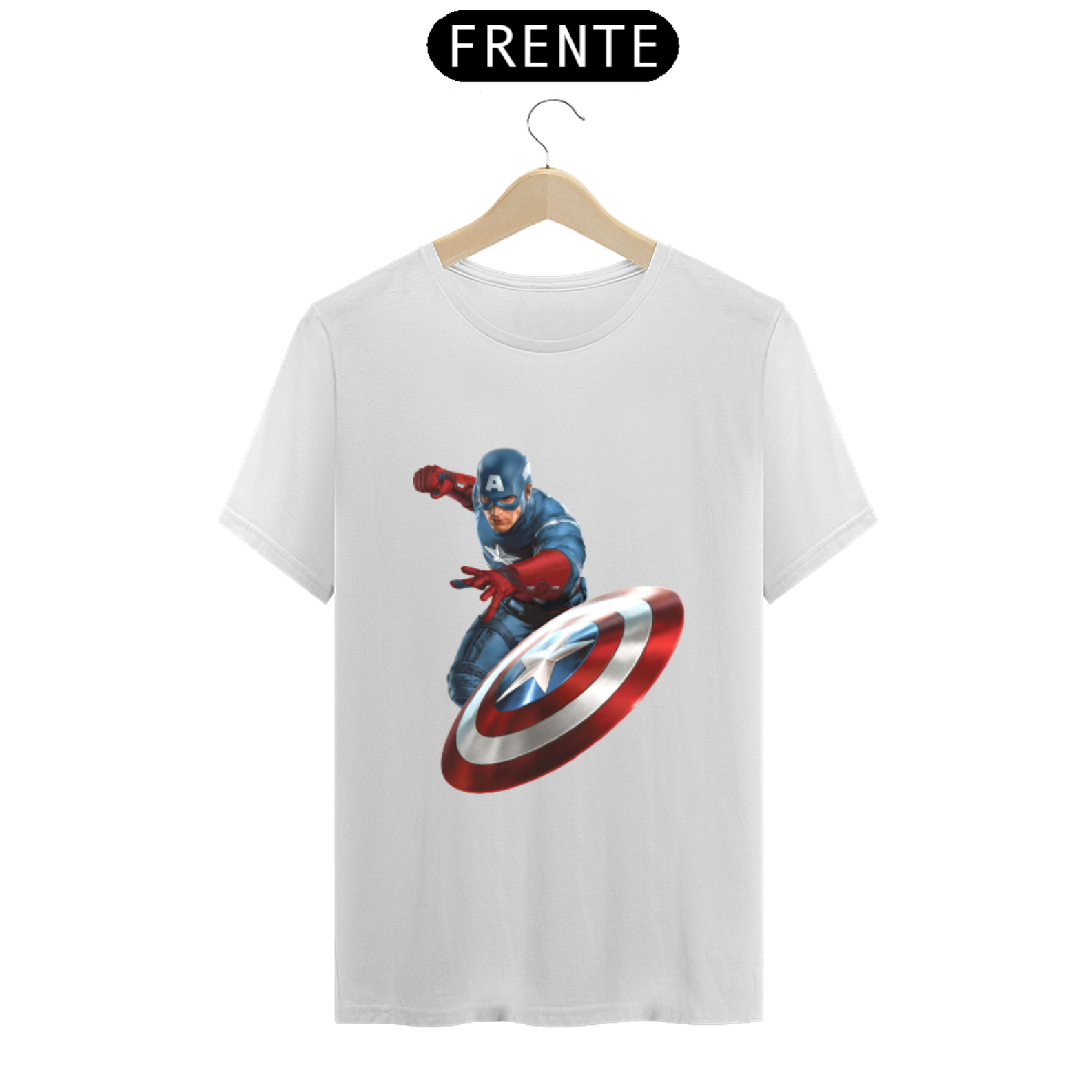 Nome do produto  Camiseta Capitão América