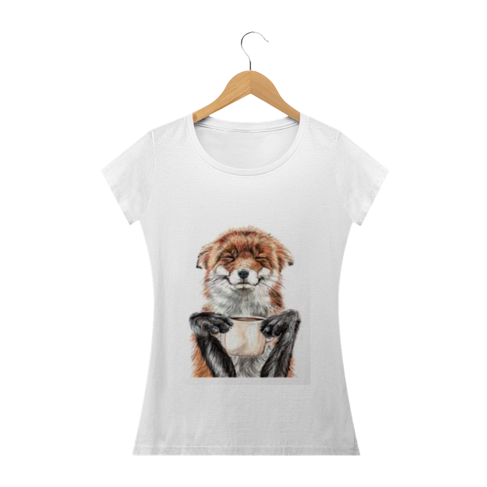 camiseta feminina raposa 