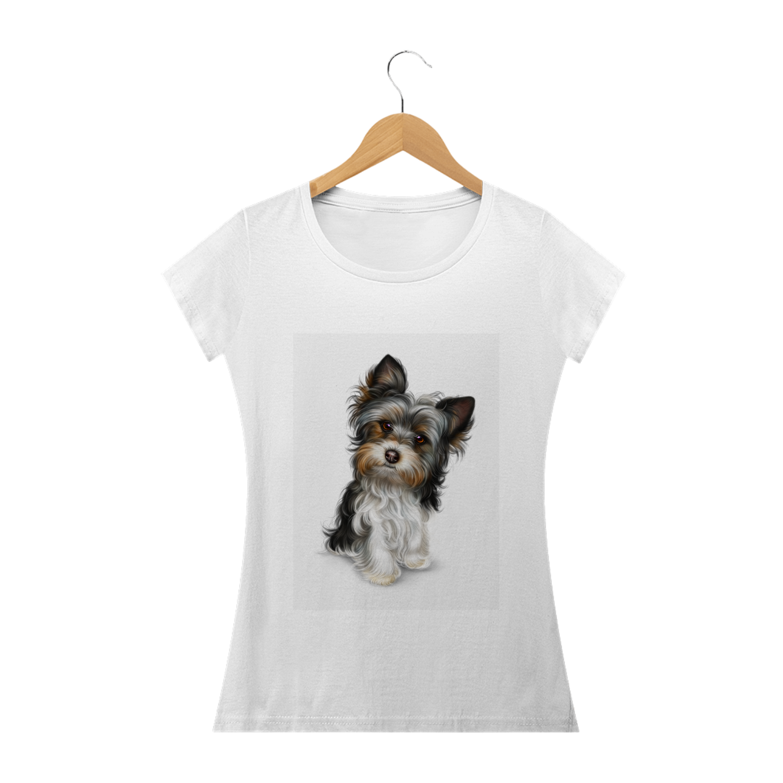camiseta feminina Cachorrinho 