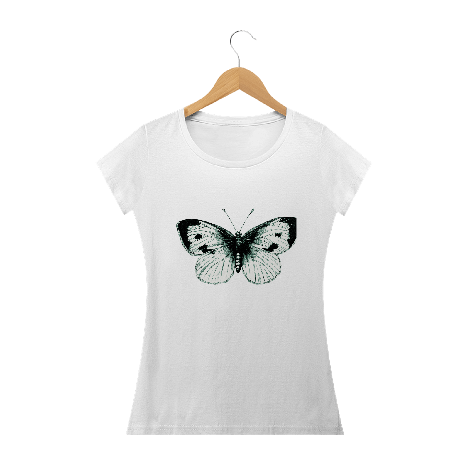 camiseta feminina borboleta 