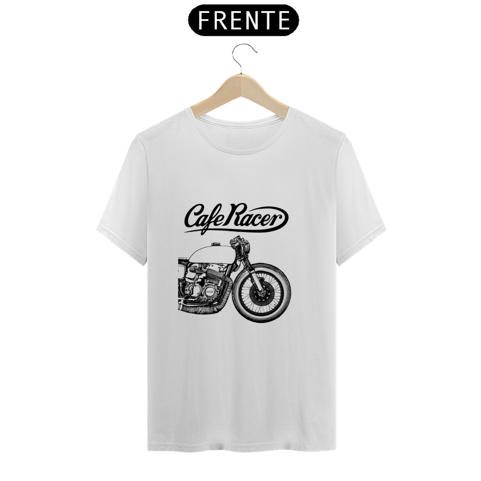 camiseta masculina cafe racer