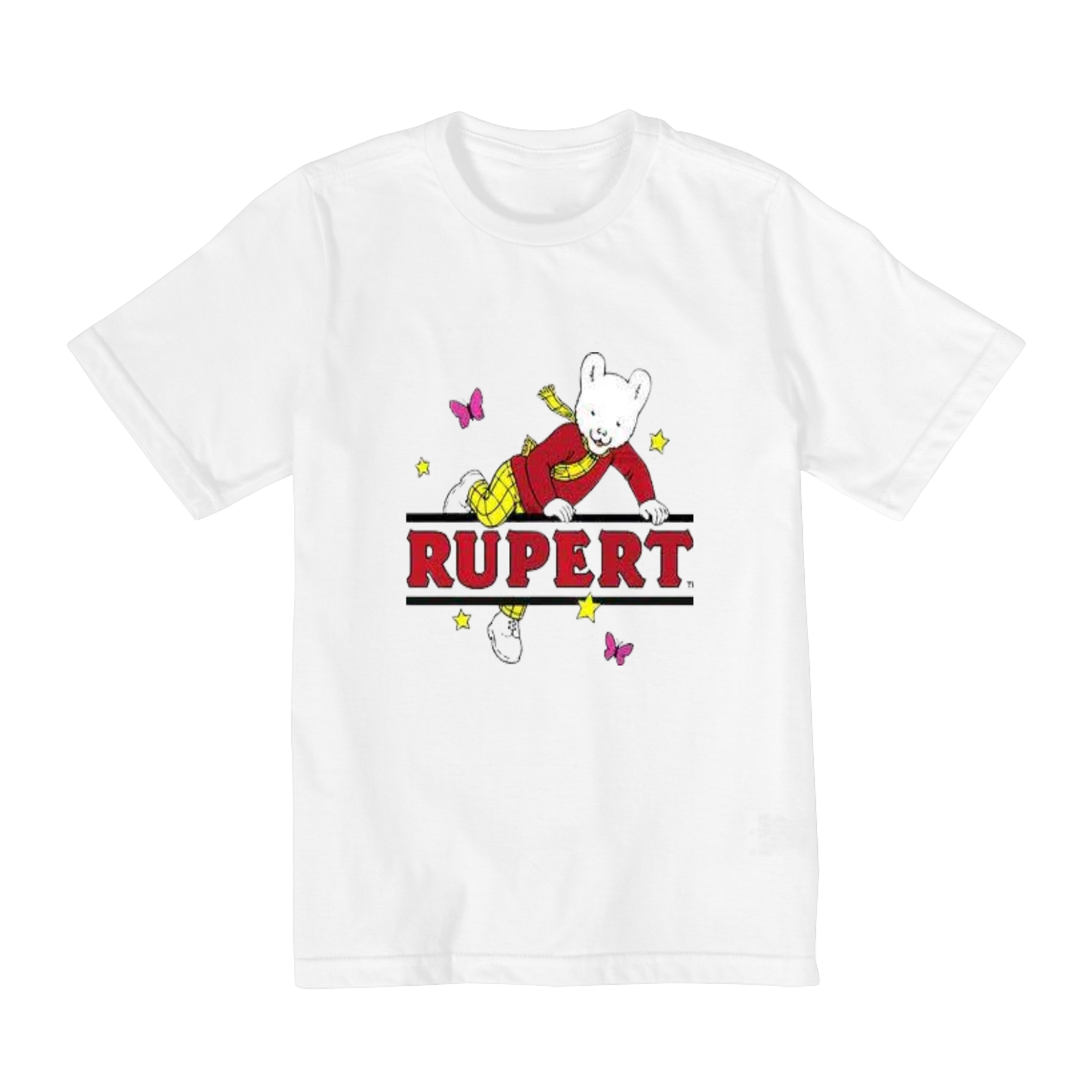 camiseta infantil ursinho rupert 