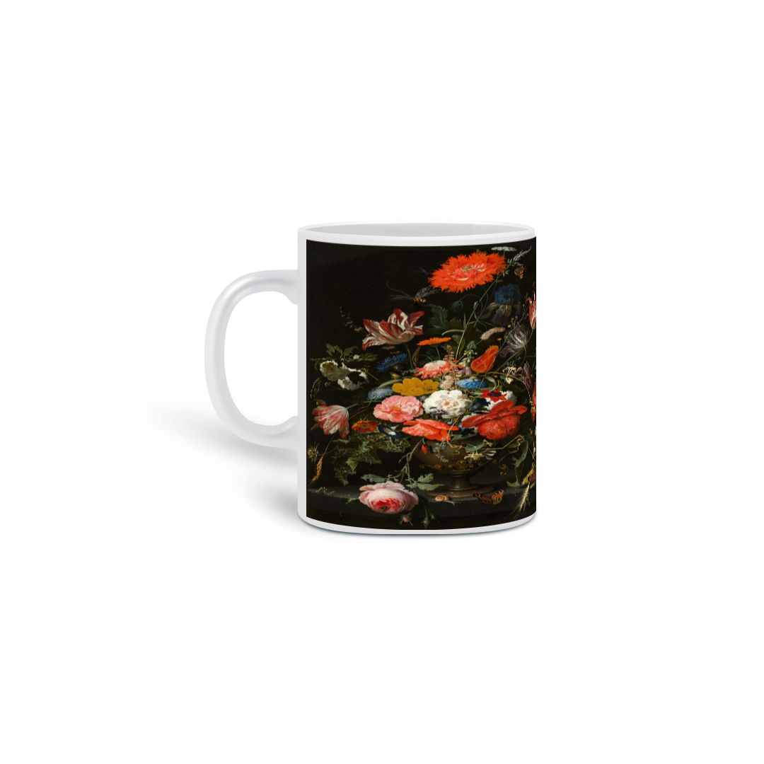 caneca floral 