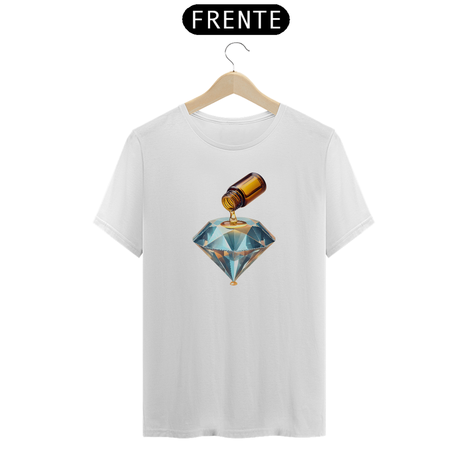 Camiseta Básica: Diamante Essencial