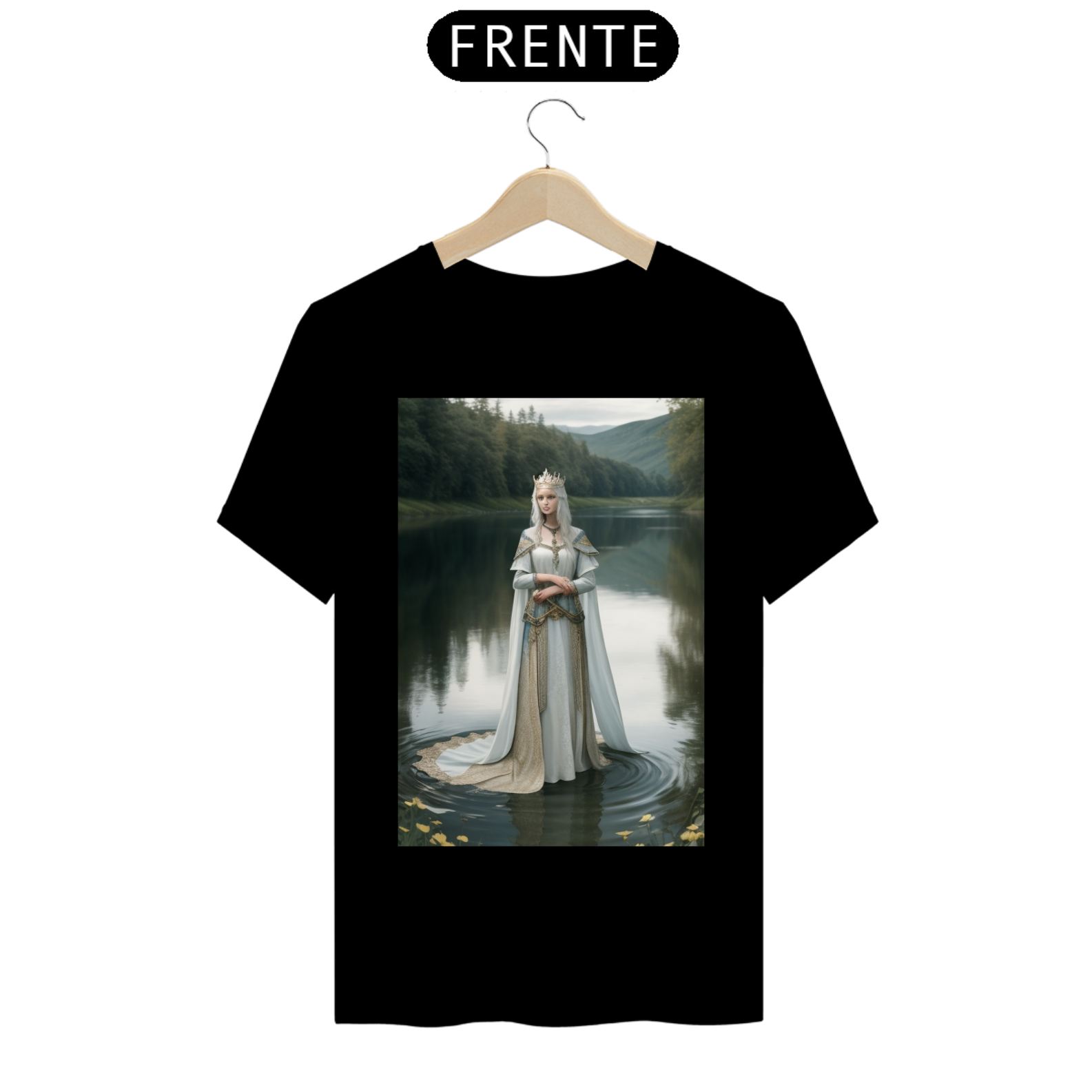 lady of the lake king arthur t-shirt