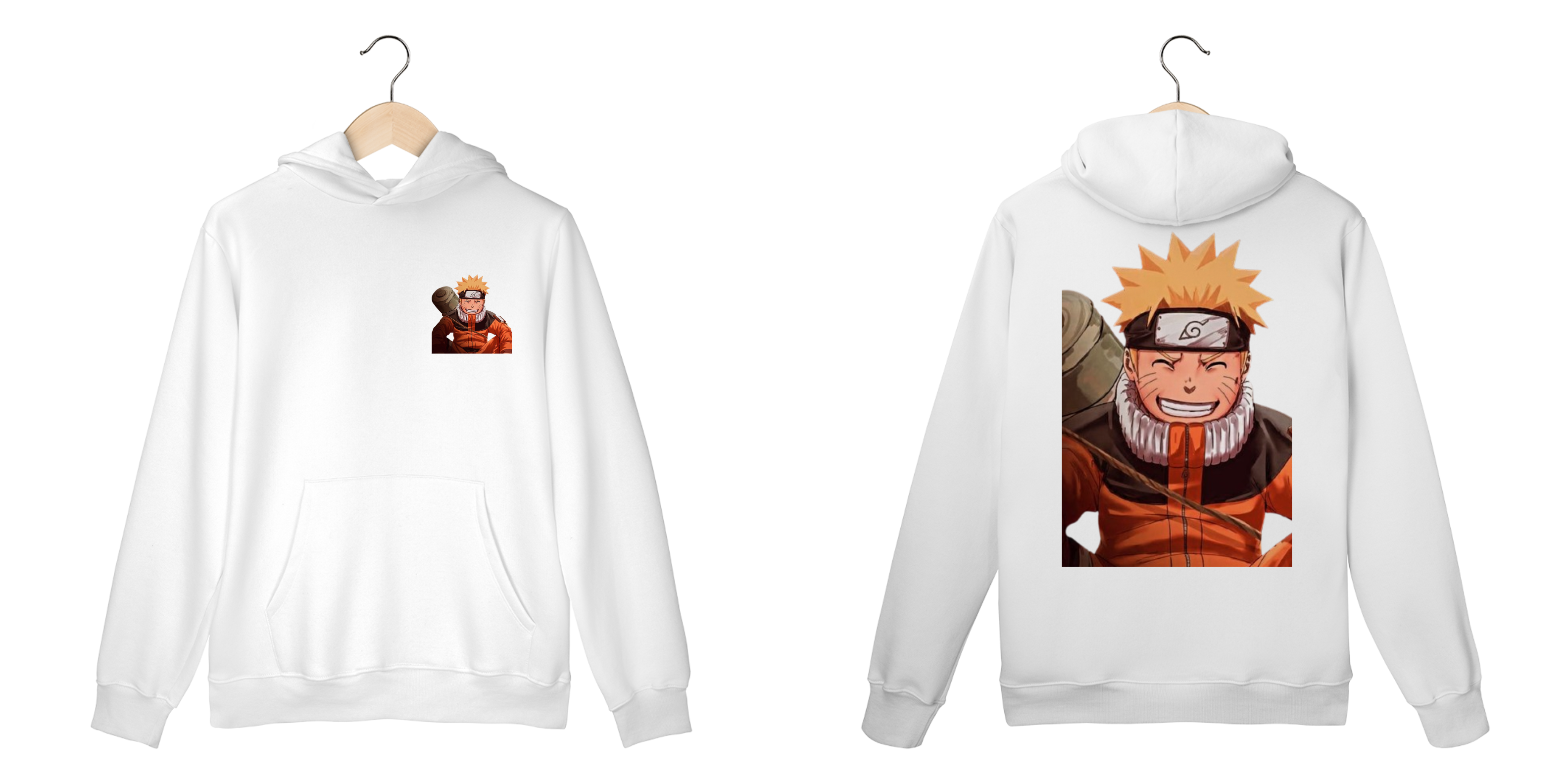 Moletom Naruto Frente e Costa