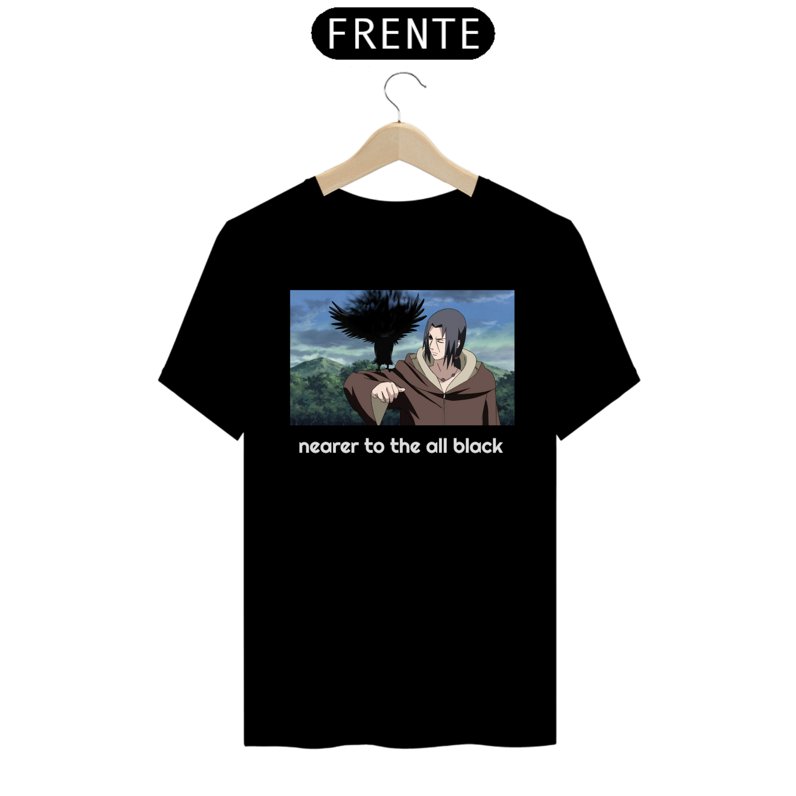 CAMISETA ITACHI COM CORVO