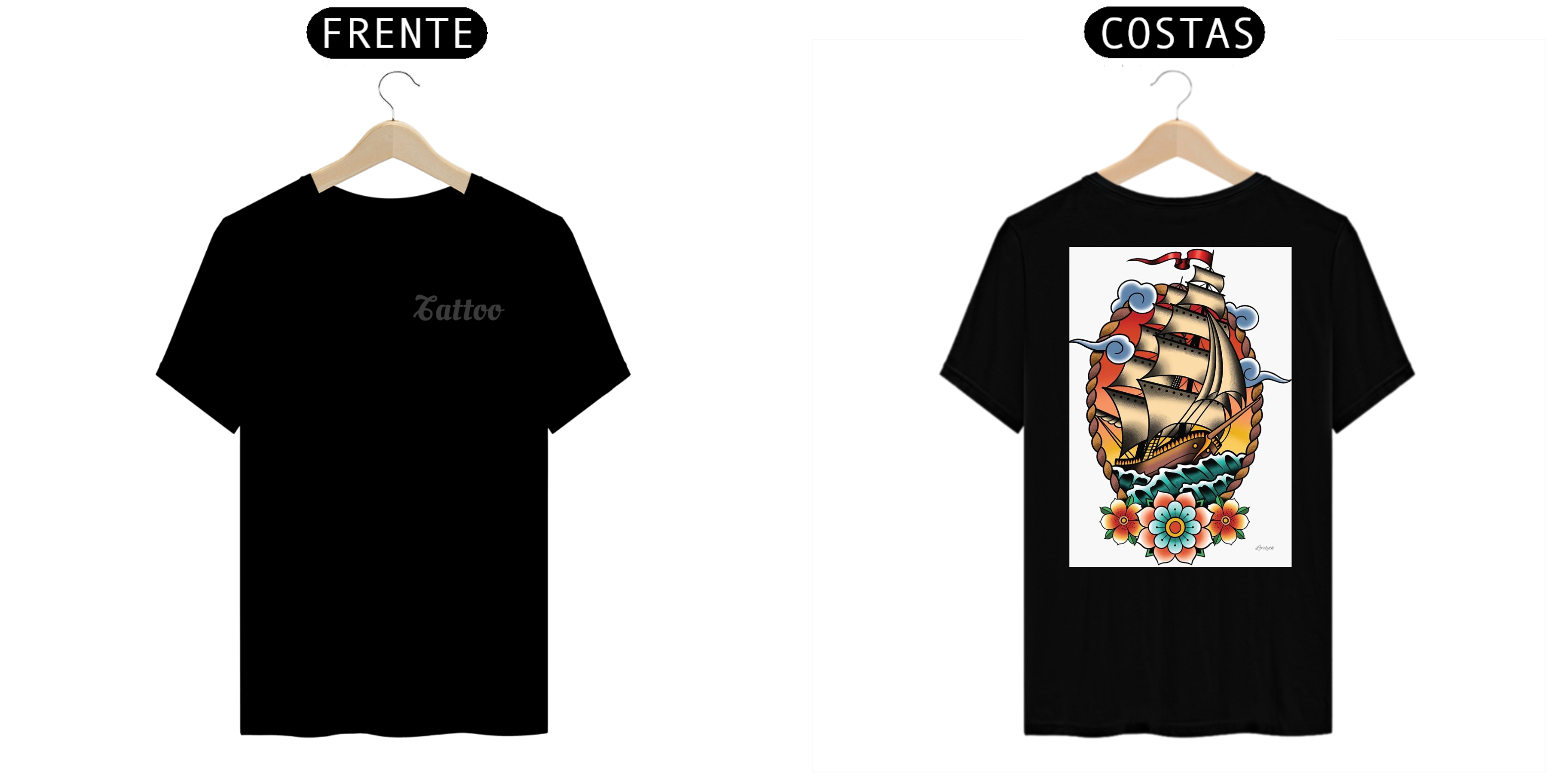 Camiseta Masculina - Tattoo Caravana