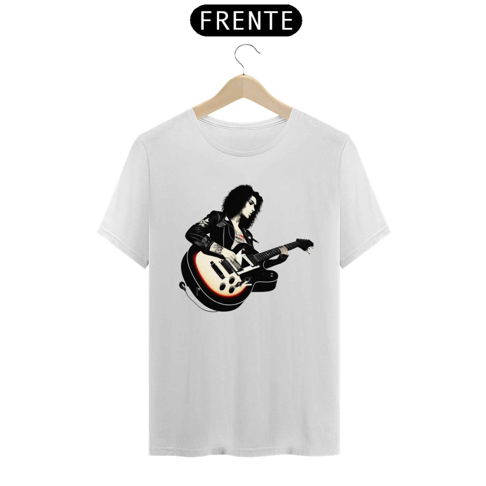 Camiseta Casual Guitarrista 