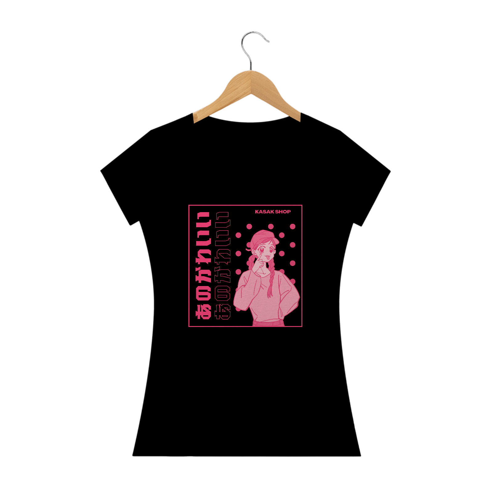 Camiseta Feminina Estampa anime 