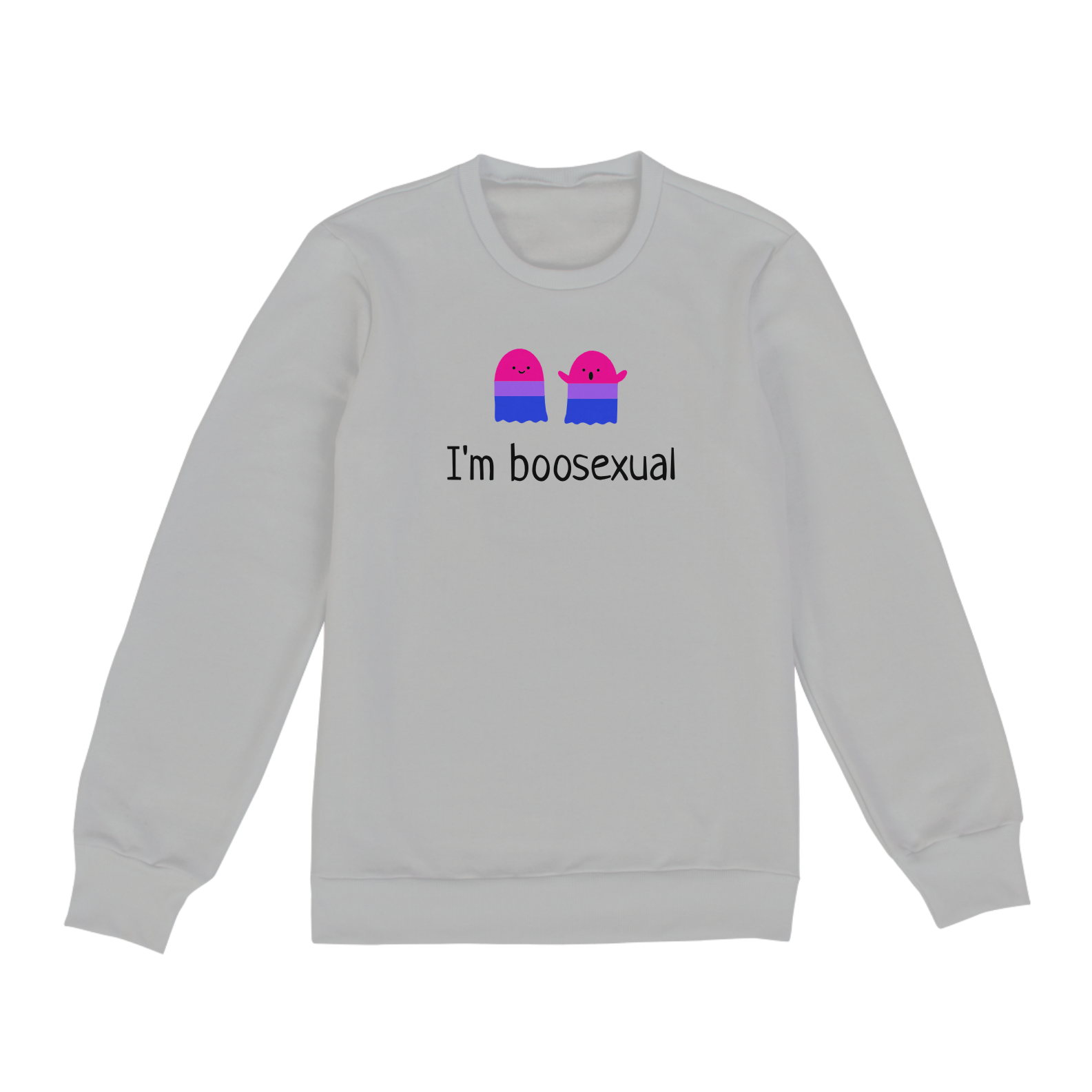 Moletom Classic Boosexual Branco/Cinza