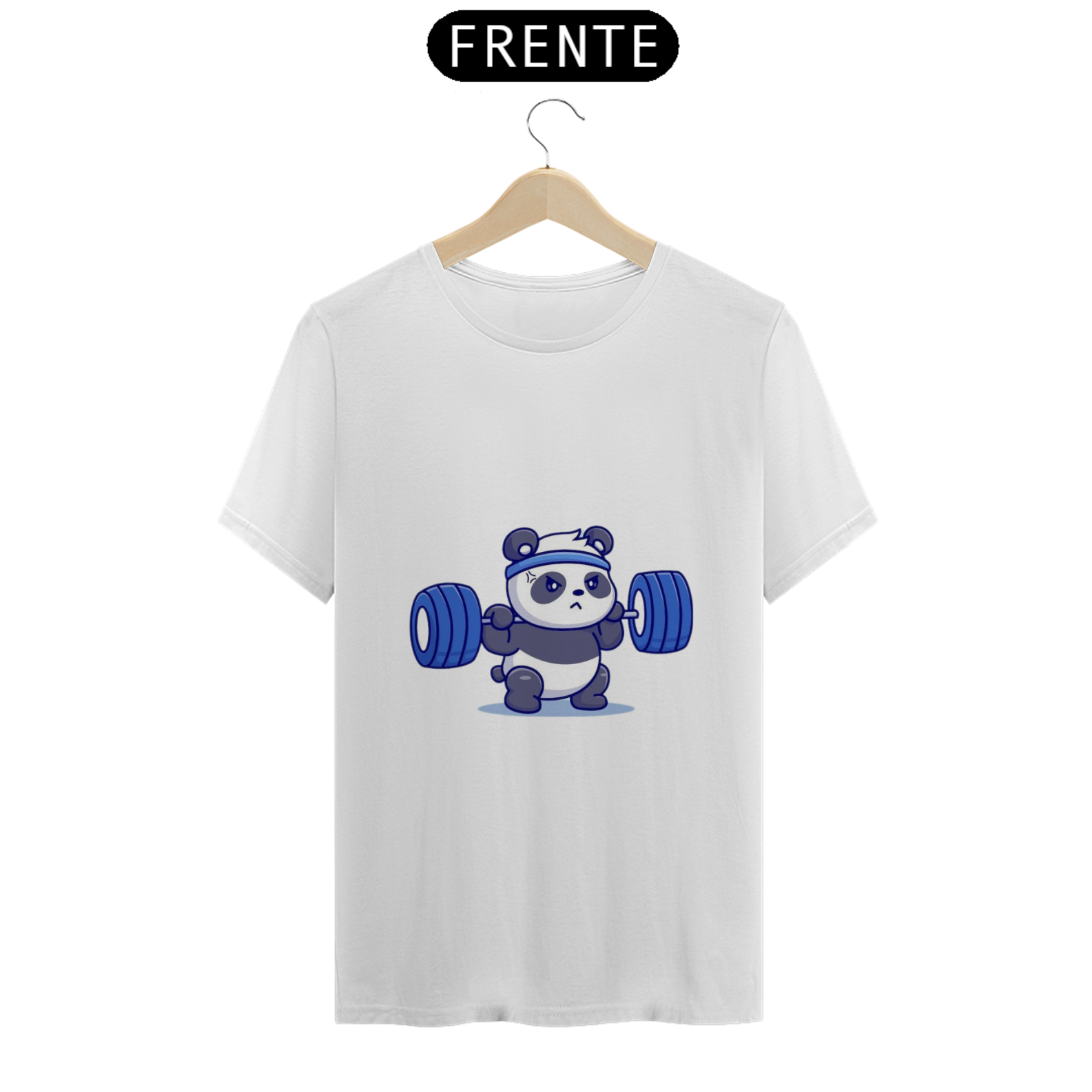 Nome do produto  CAMISETA PANDA 100% ALGODÃO, MALHA CARDADA.