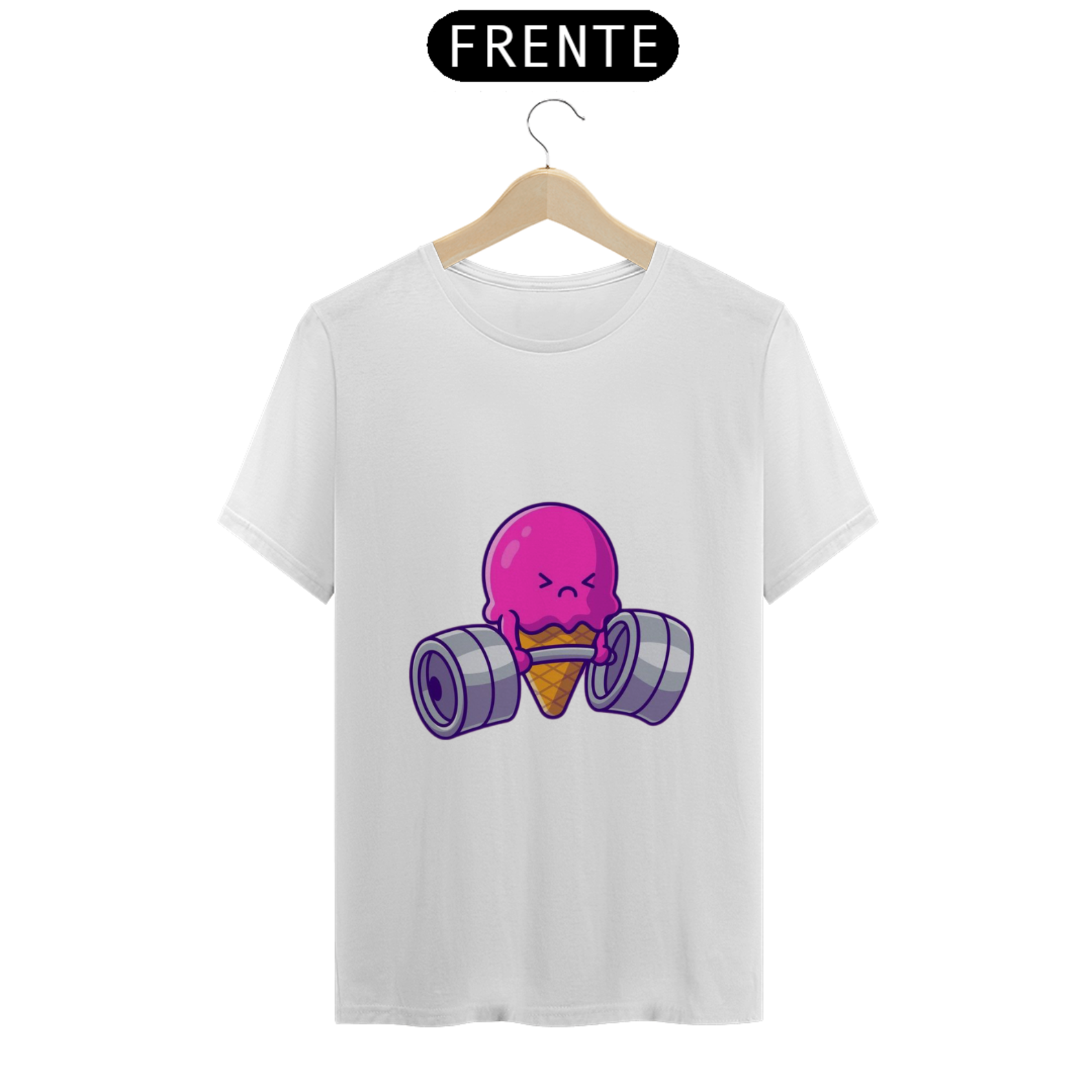Nome do produto  CAMISETA SORVETE 100% ALGODÃO, MALHA CARDADA.
