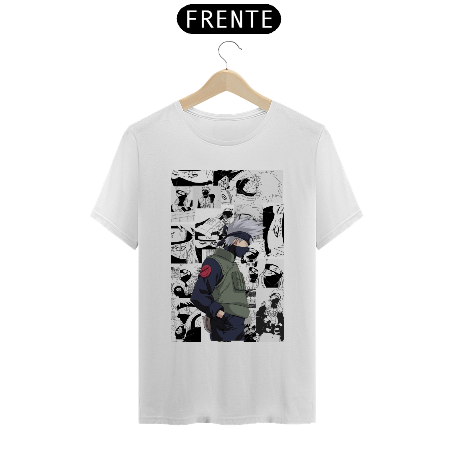 Nome do produto  CAMISETA KAKASHI HATAKE 100% ALGODÃO, MALHA CARDADA.
