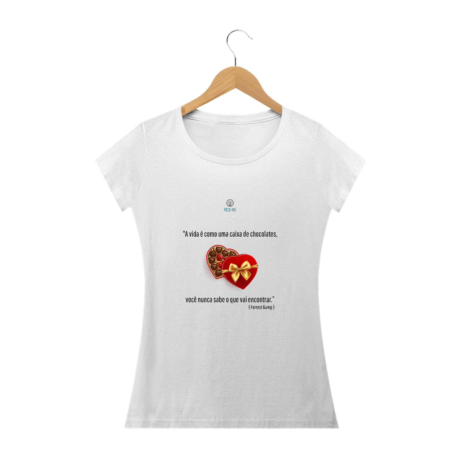 Pick•Me - Camiseta Chocolate - Feminino - S