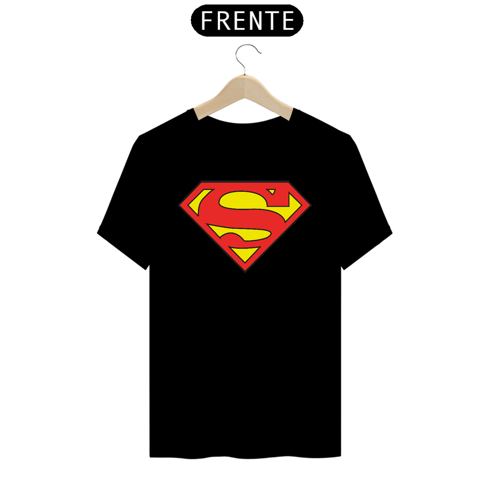 camisa stampada do super men
