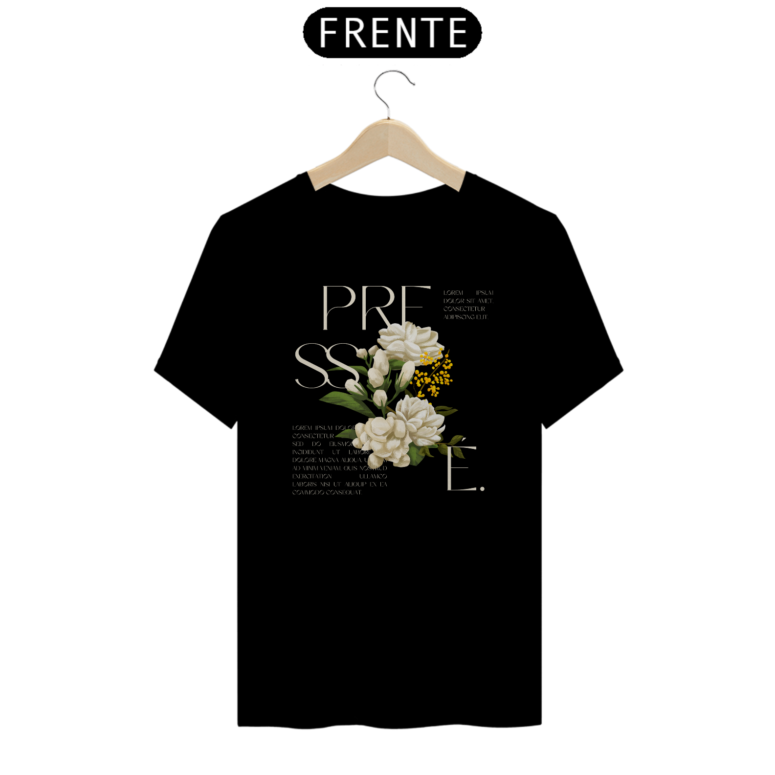 Camiseta Pressé Flowers
