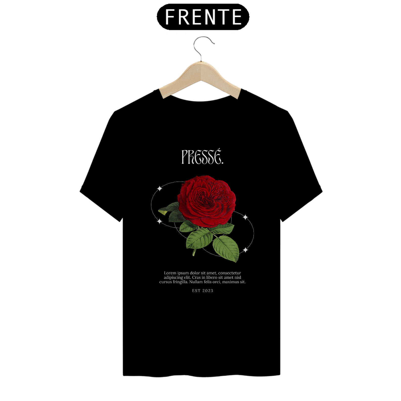 Camiseta Pressé Rosebush