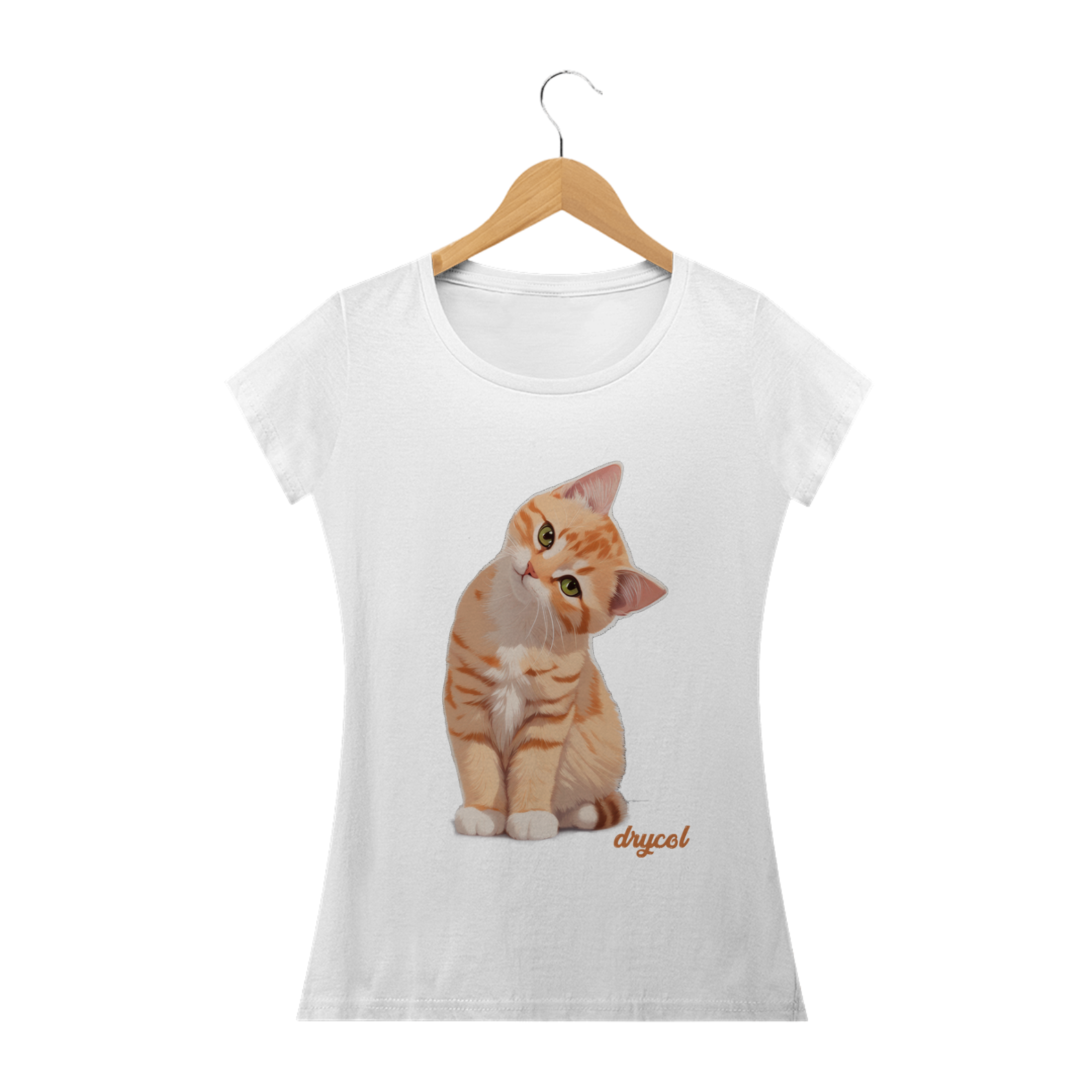 Camiseta T-shirt Feminina Gato