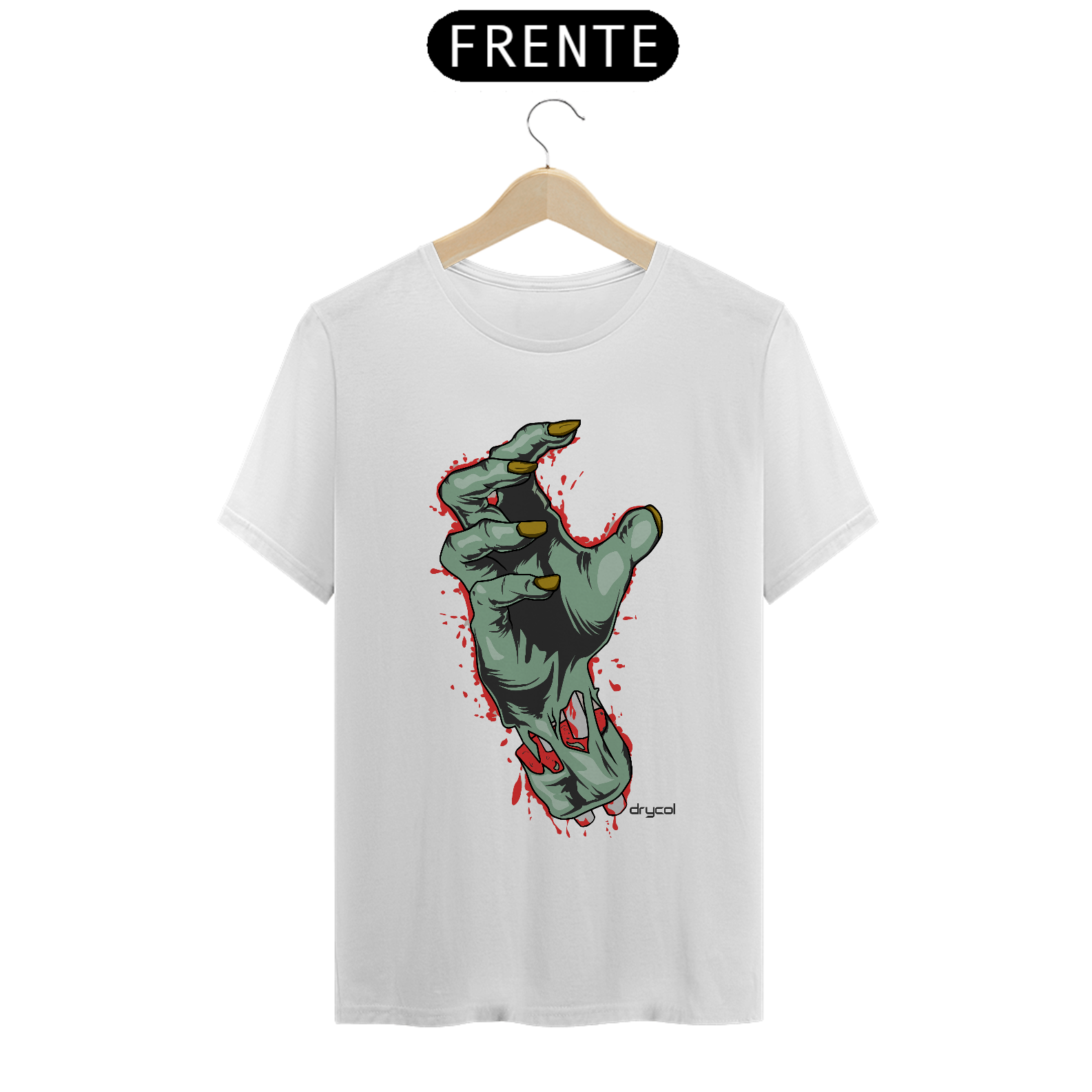 Camiseta T-shirt Unissex Mão Zumbi