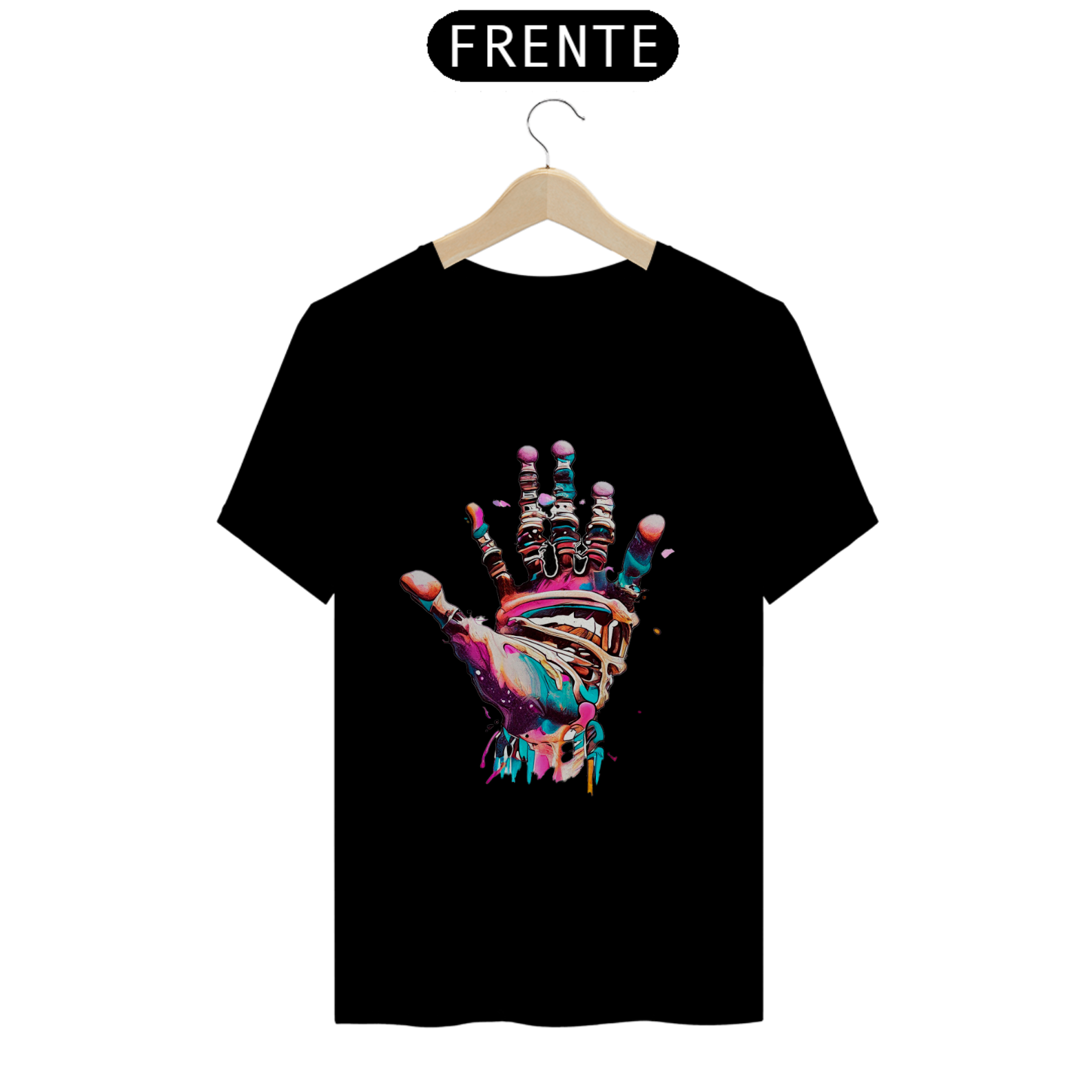 Camiseta T-shirt Unissex Mão Deteriorada