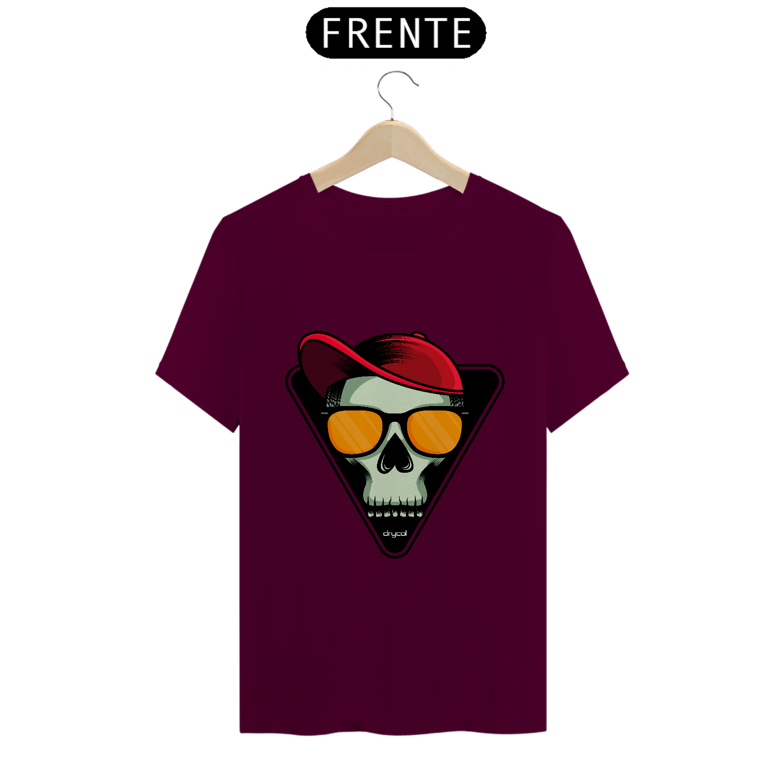 Camiseta T-shirt Unissex Caveira de Boné