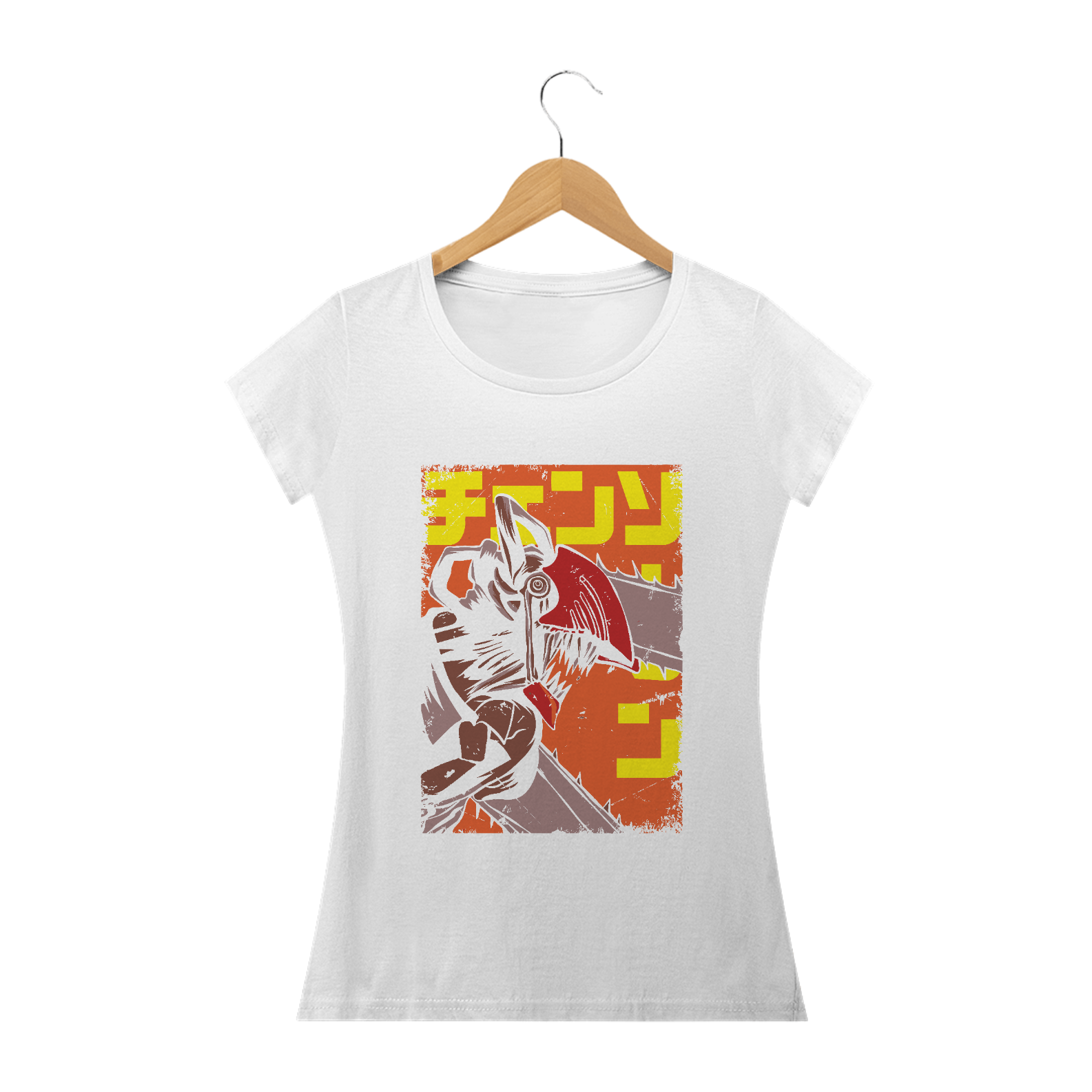 Camiseta Feminina Chainsaw Man 