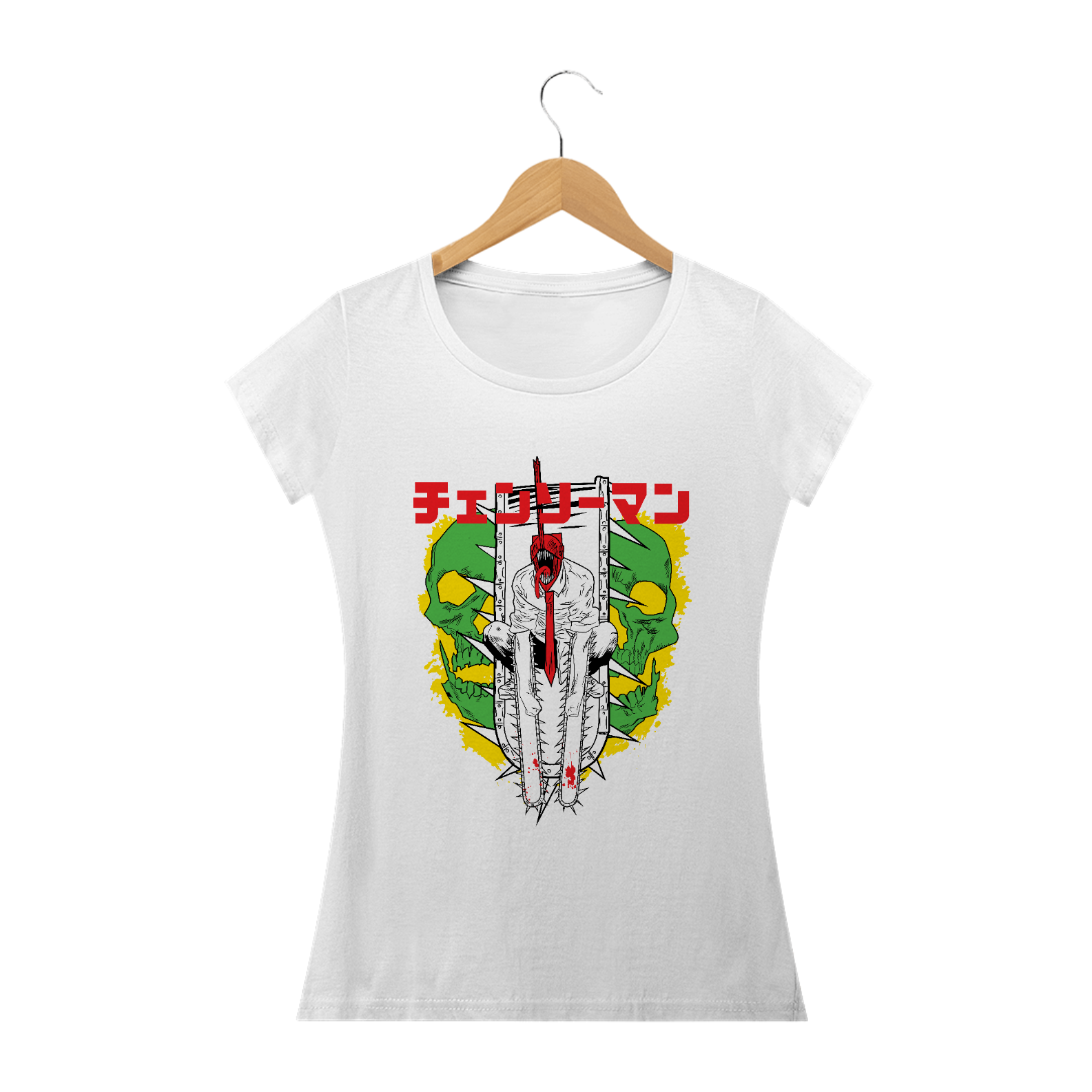 Camiseta Feminina Chainsaw Man 