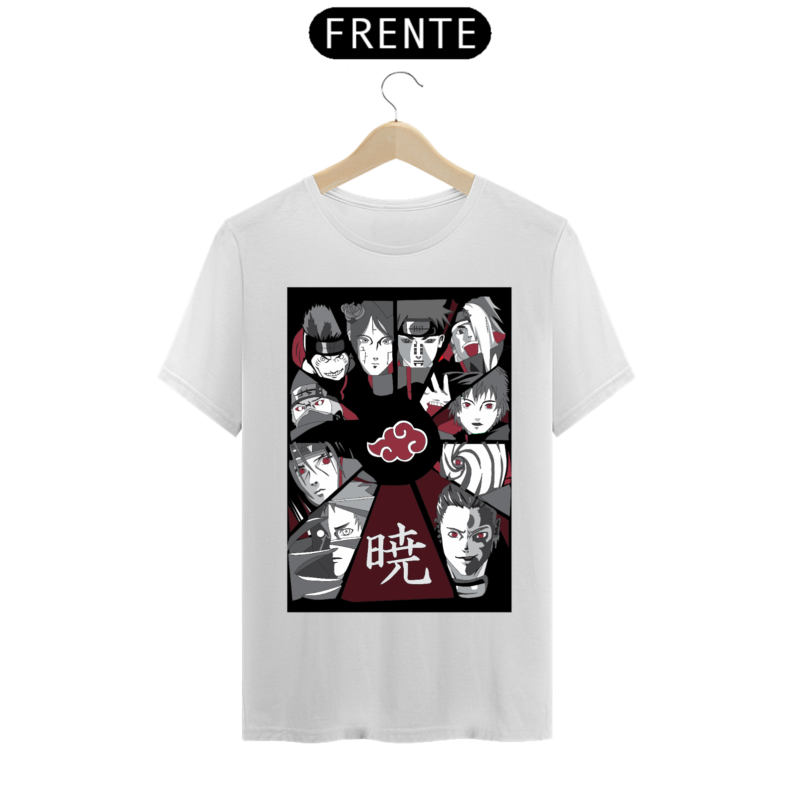 Camiseta masculina Akatsuki 