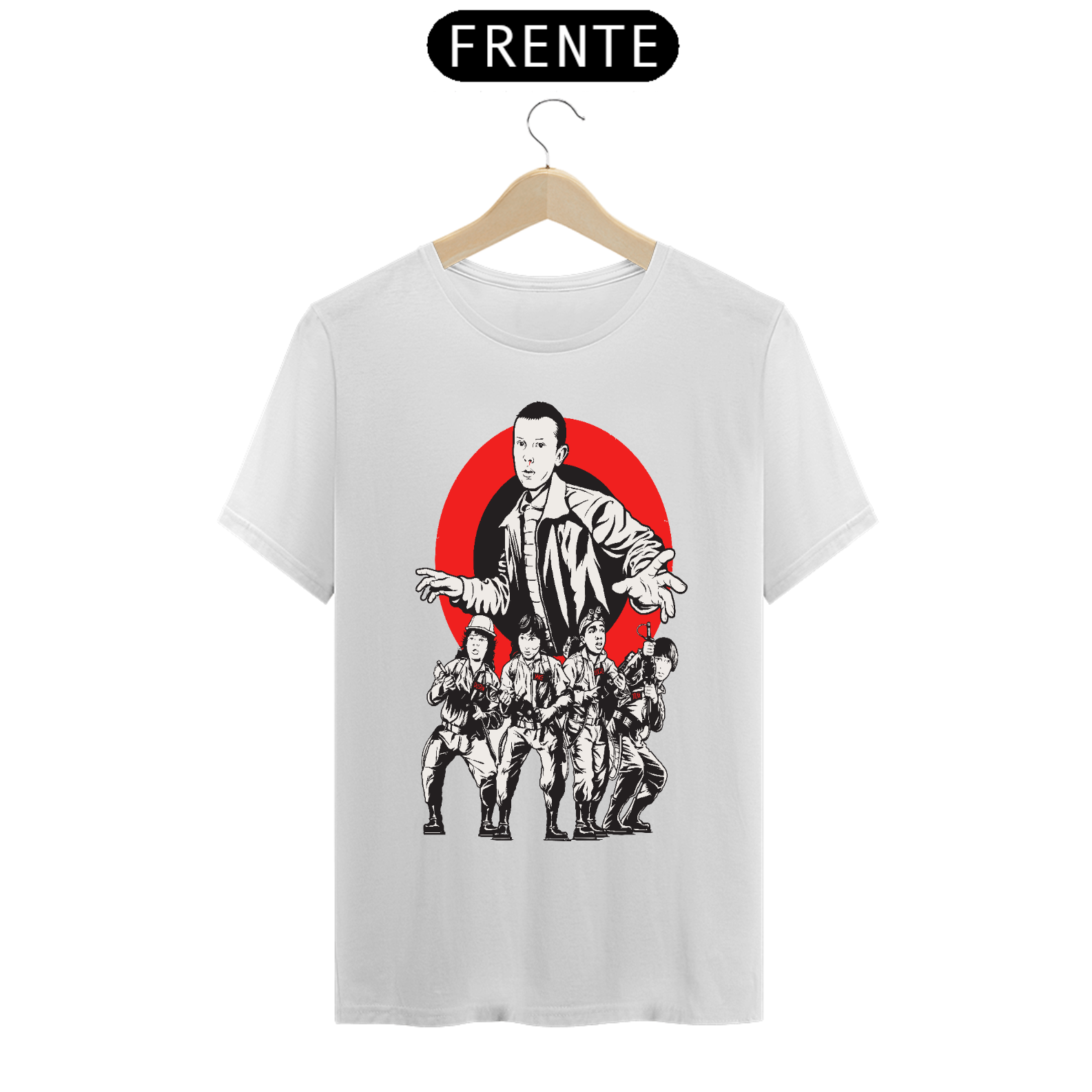 Camiseta masculina Stranger Things caça fantasmas