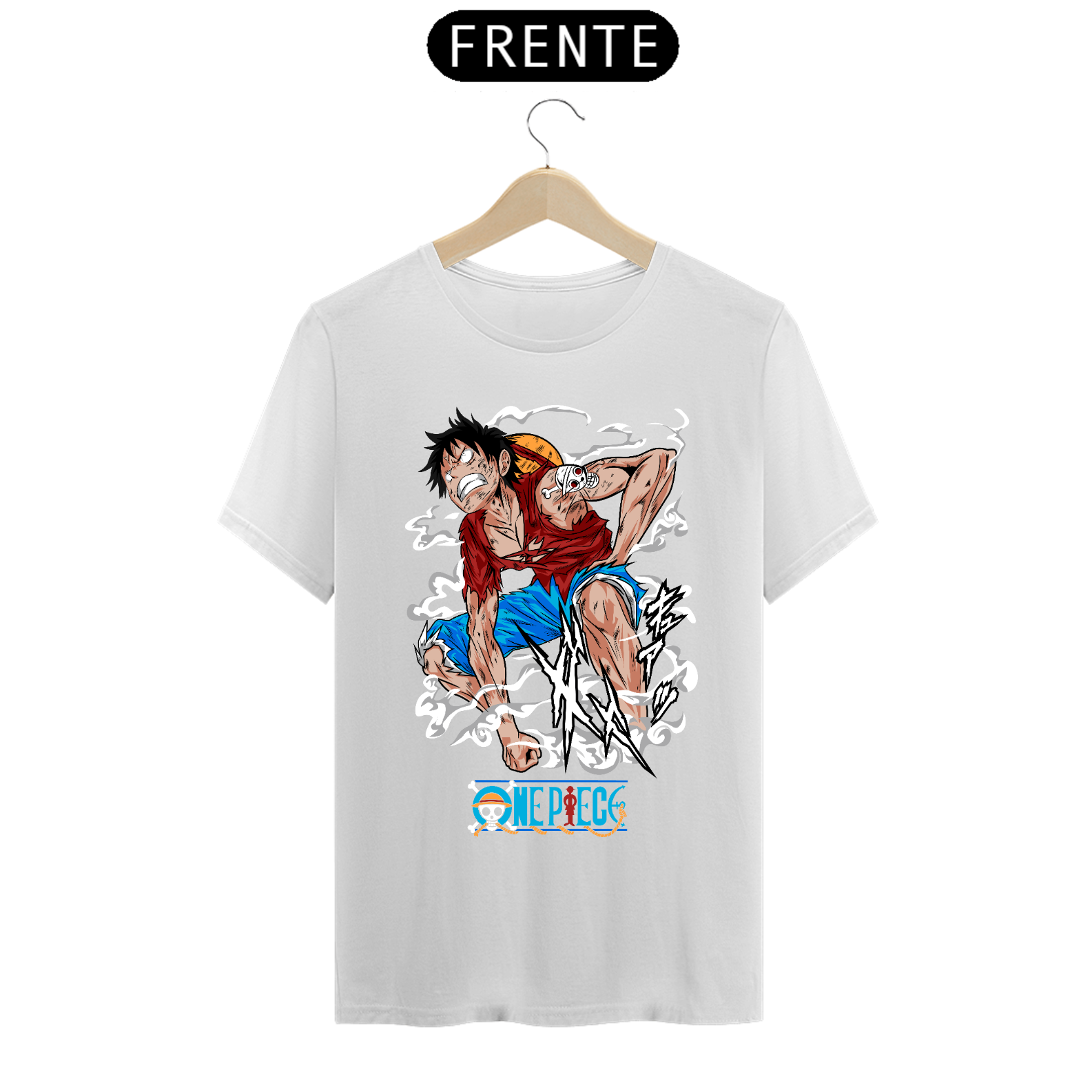 Camiseta masculina Luffy