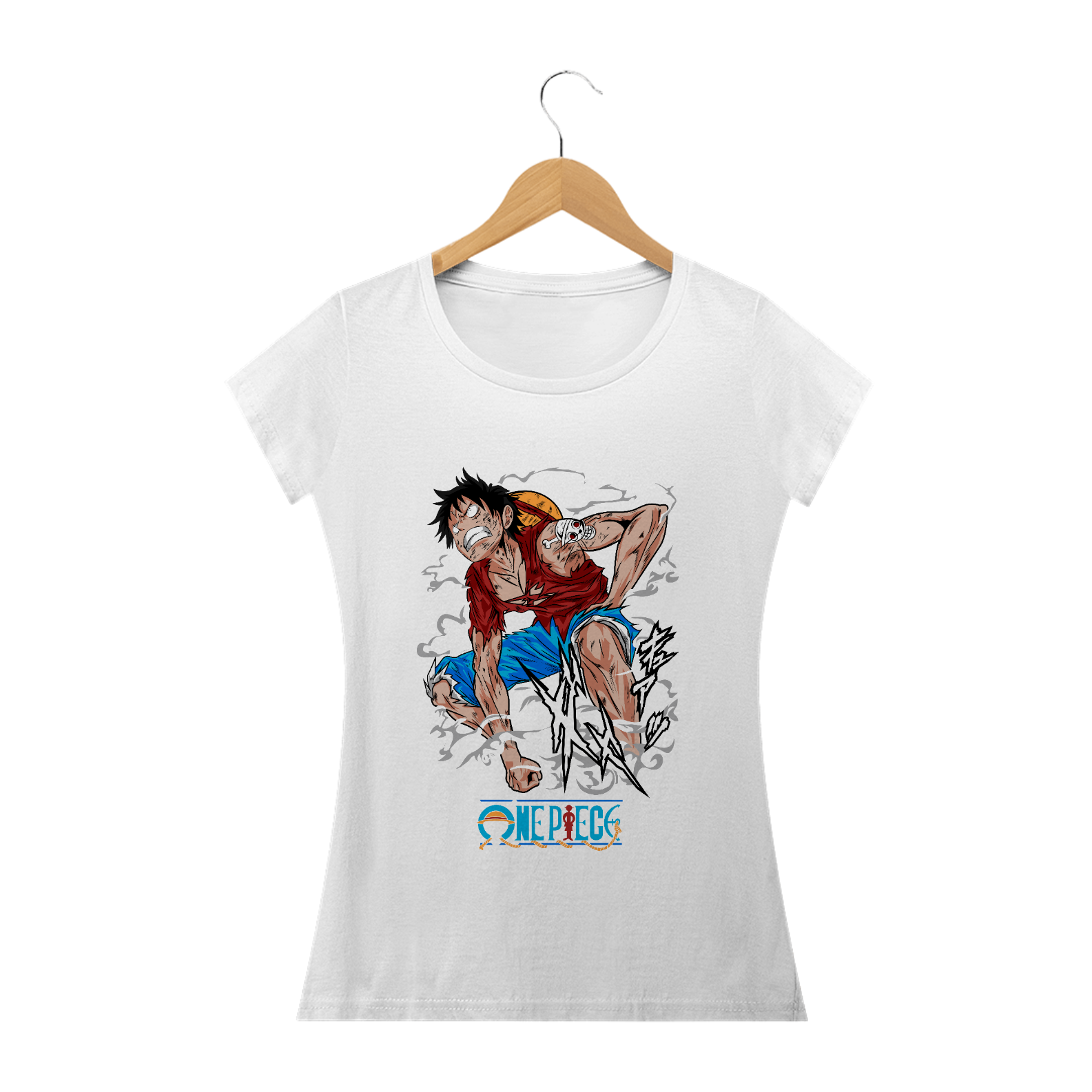 Camiseta feminina Luffy