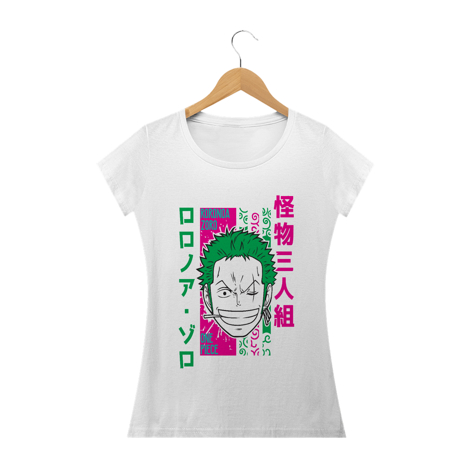 Camiseta feminina Roronoa Zoro