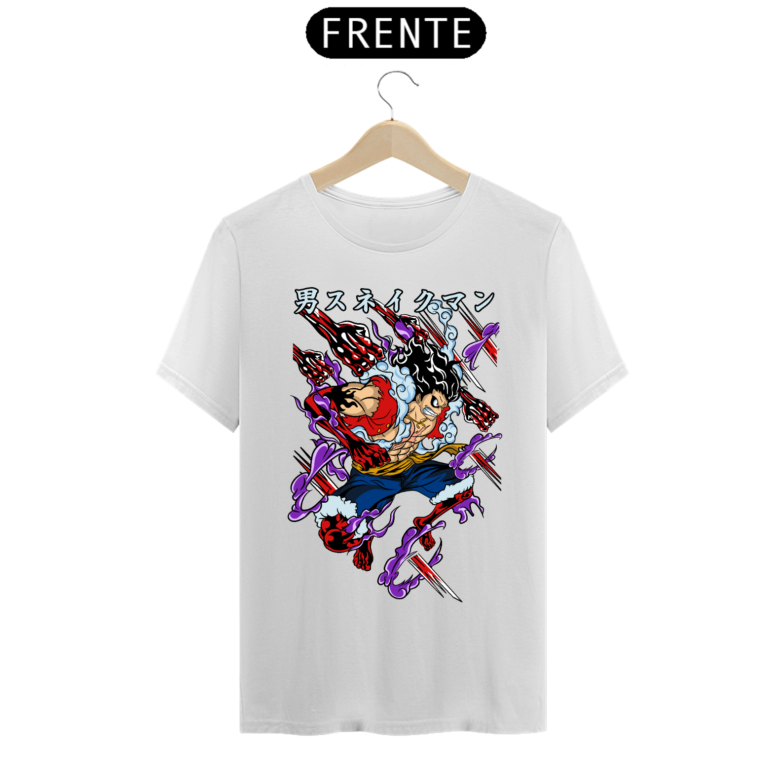 Camiseta masculina Luffy