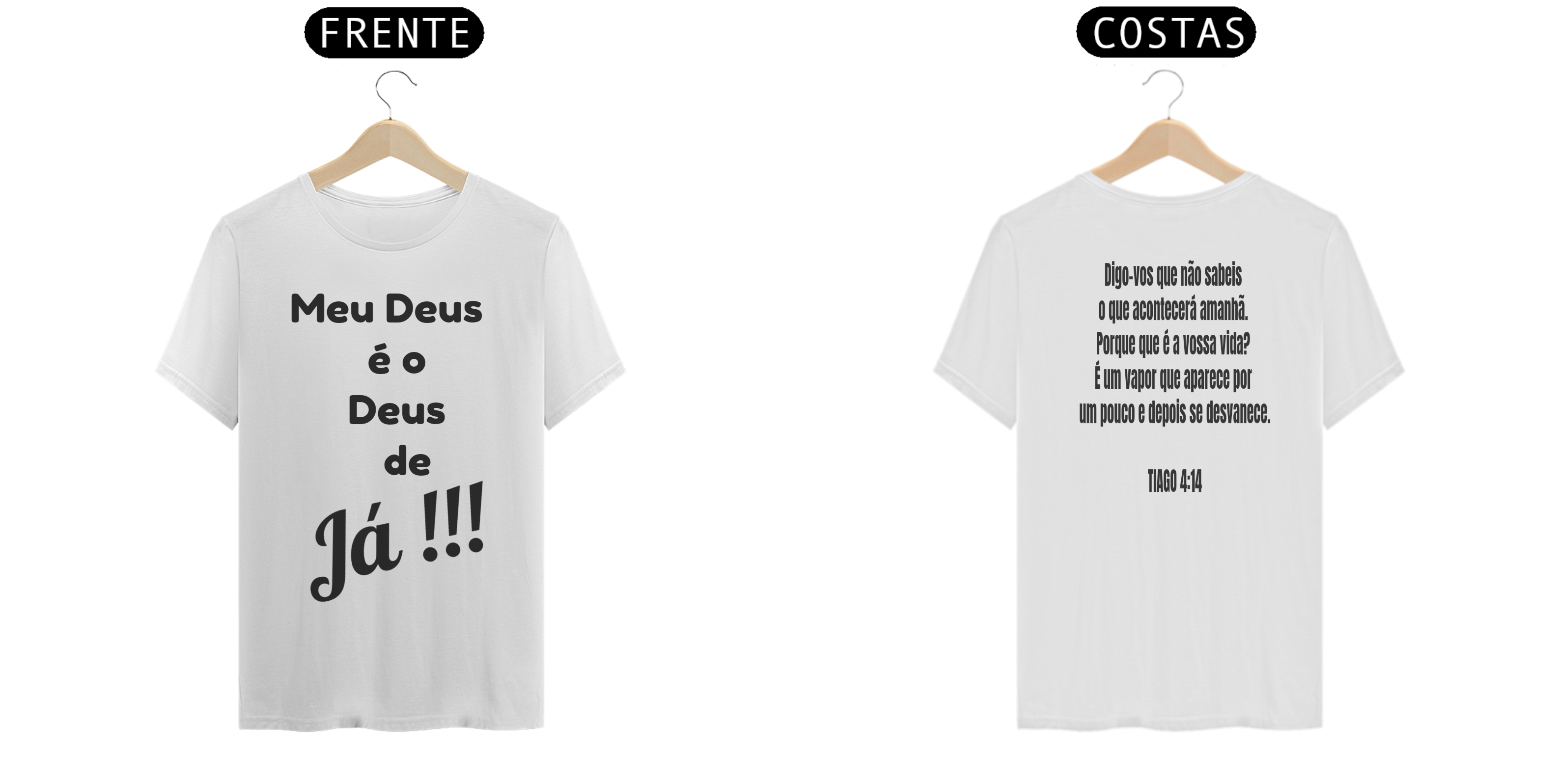 Camiseta Gospel Deus de já 