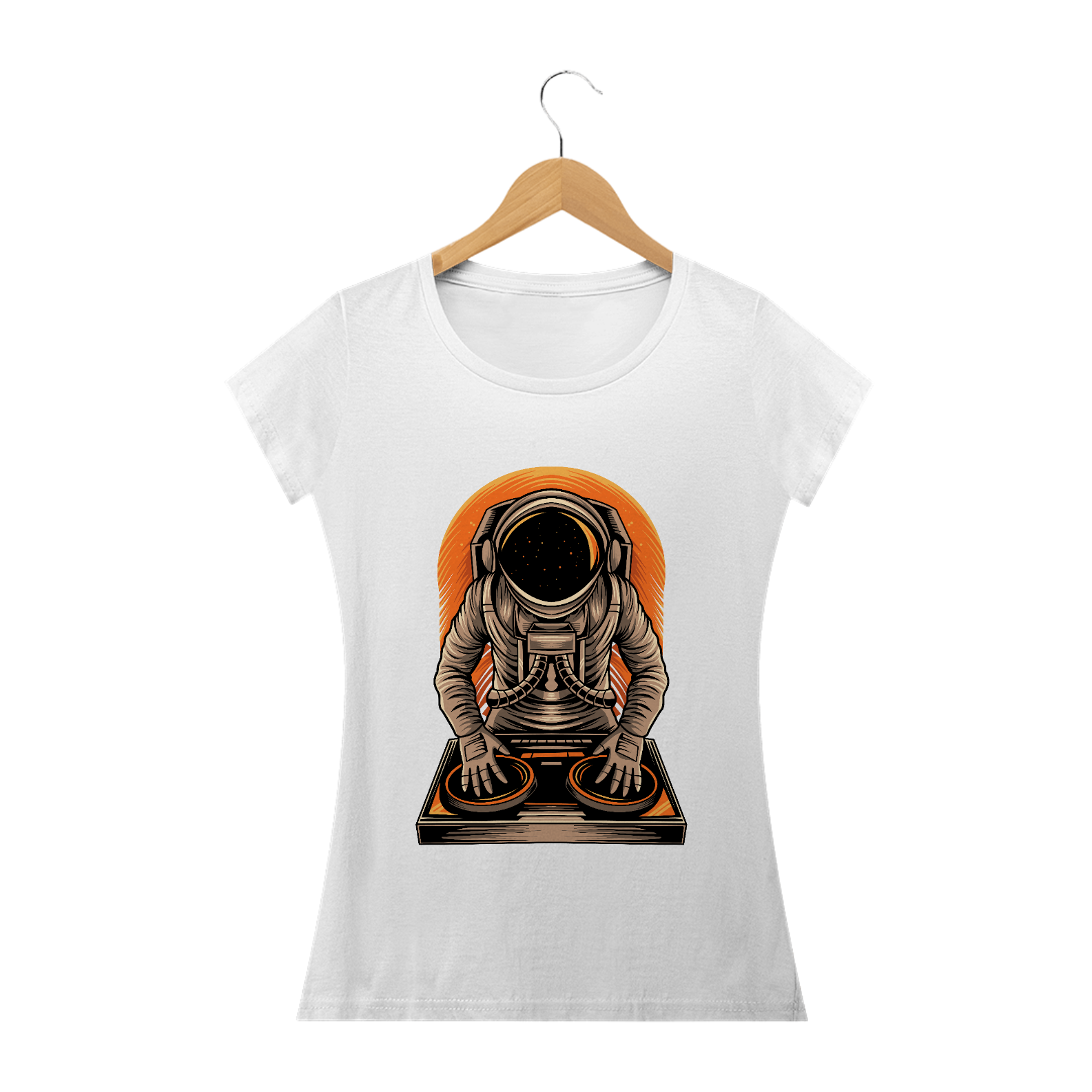 Camiseta baby long feminina Cosmonauta