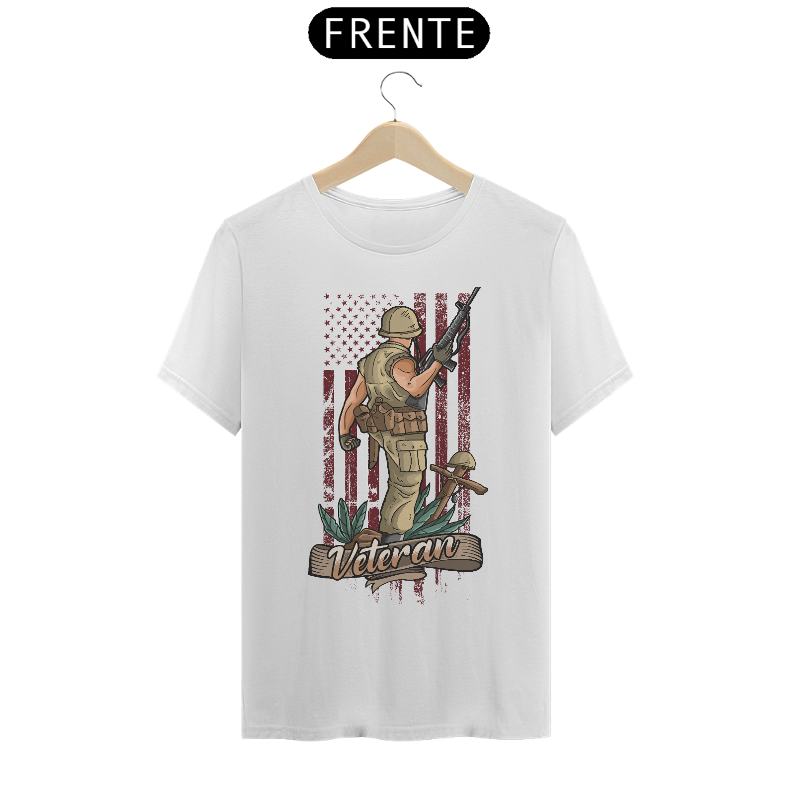 Camiseta masculina Veterano