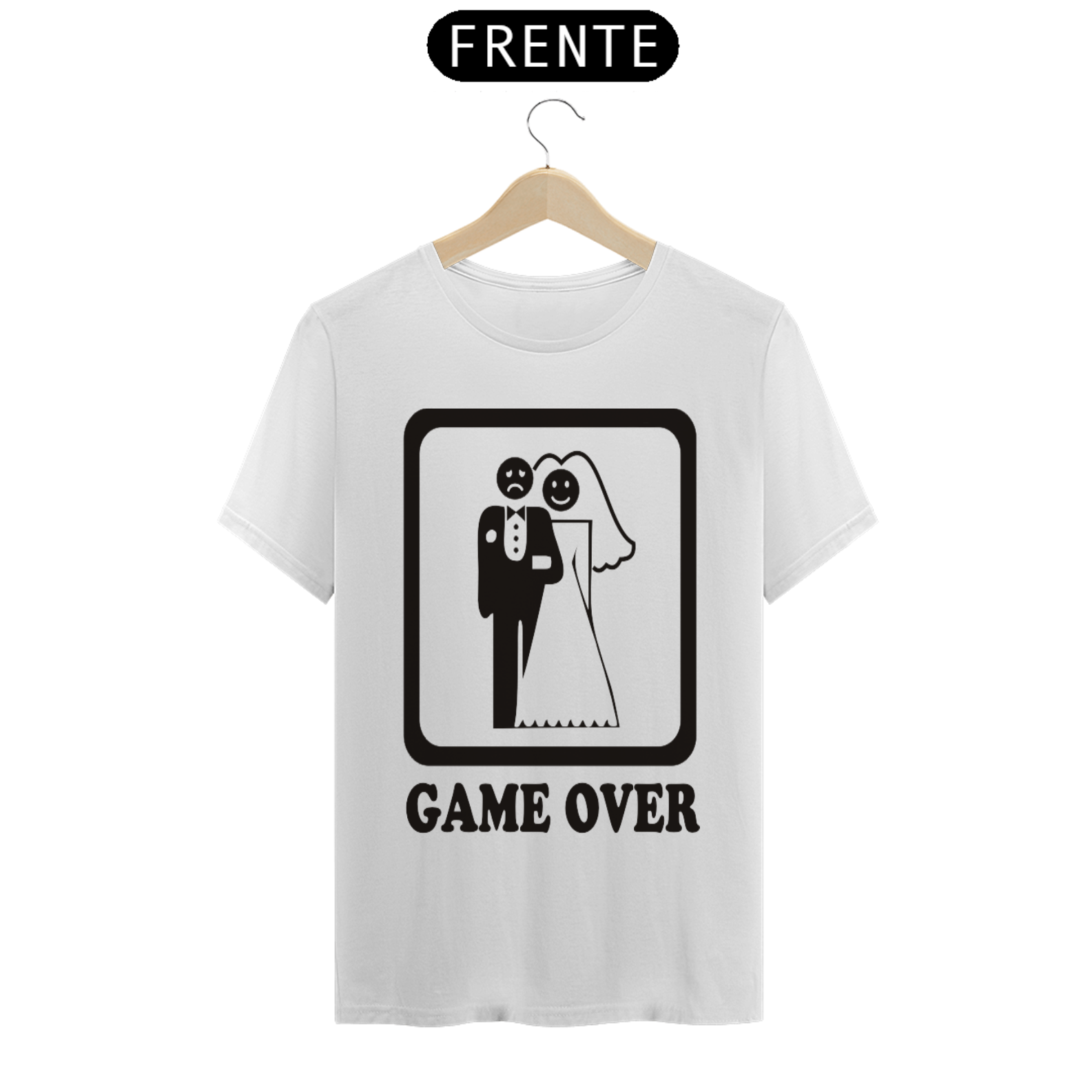 Camiseta masculina Game Over