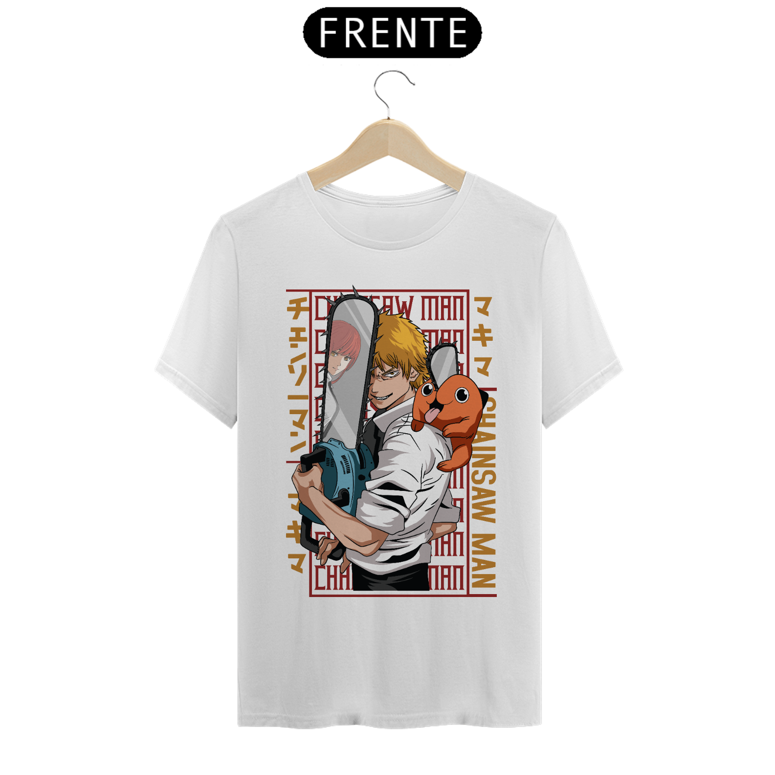 Camiseta masculina Pochita